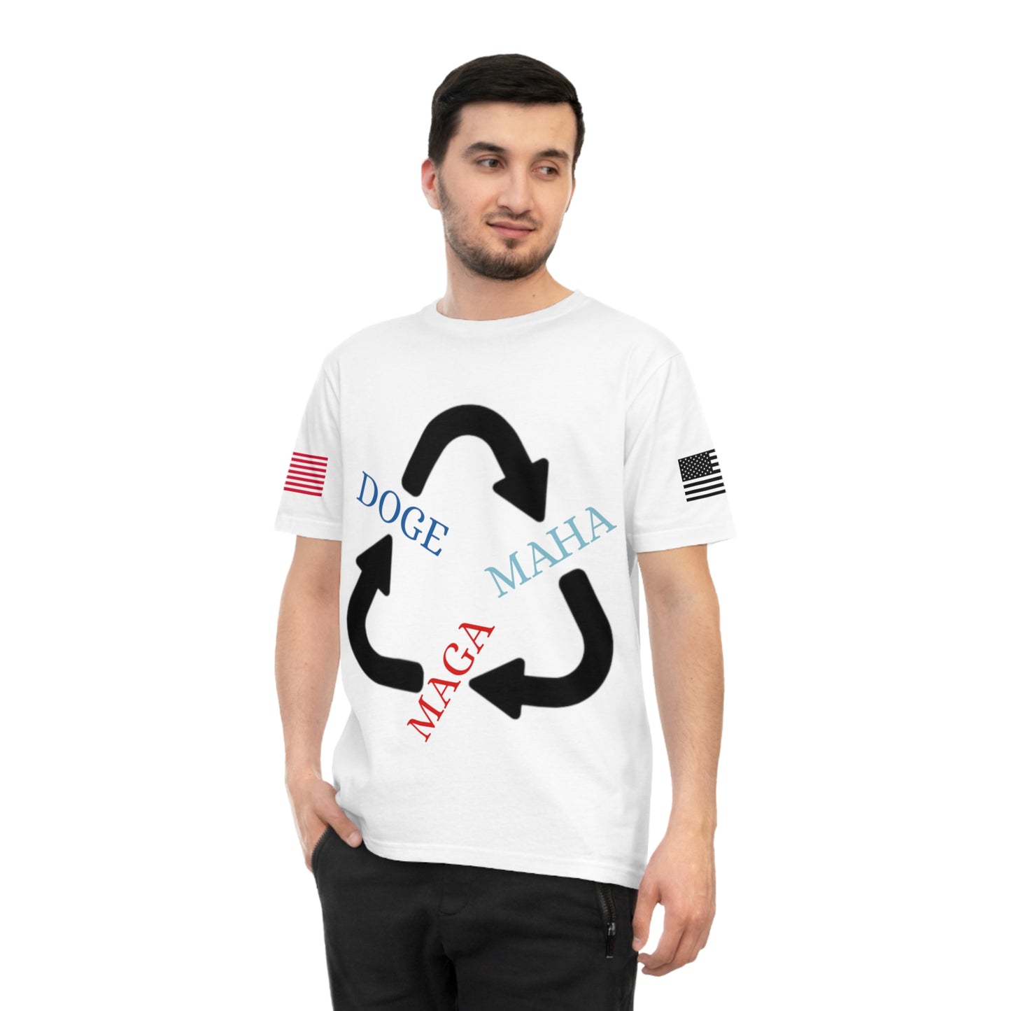 MAGA MAHA DOGE Cycle Tee _100% Organic Cotton T-Shirt