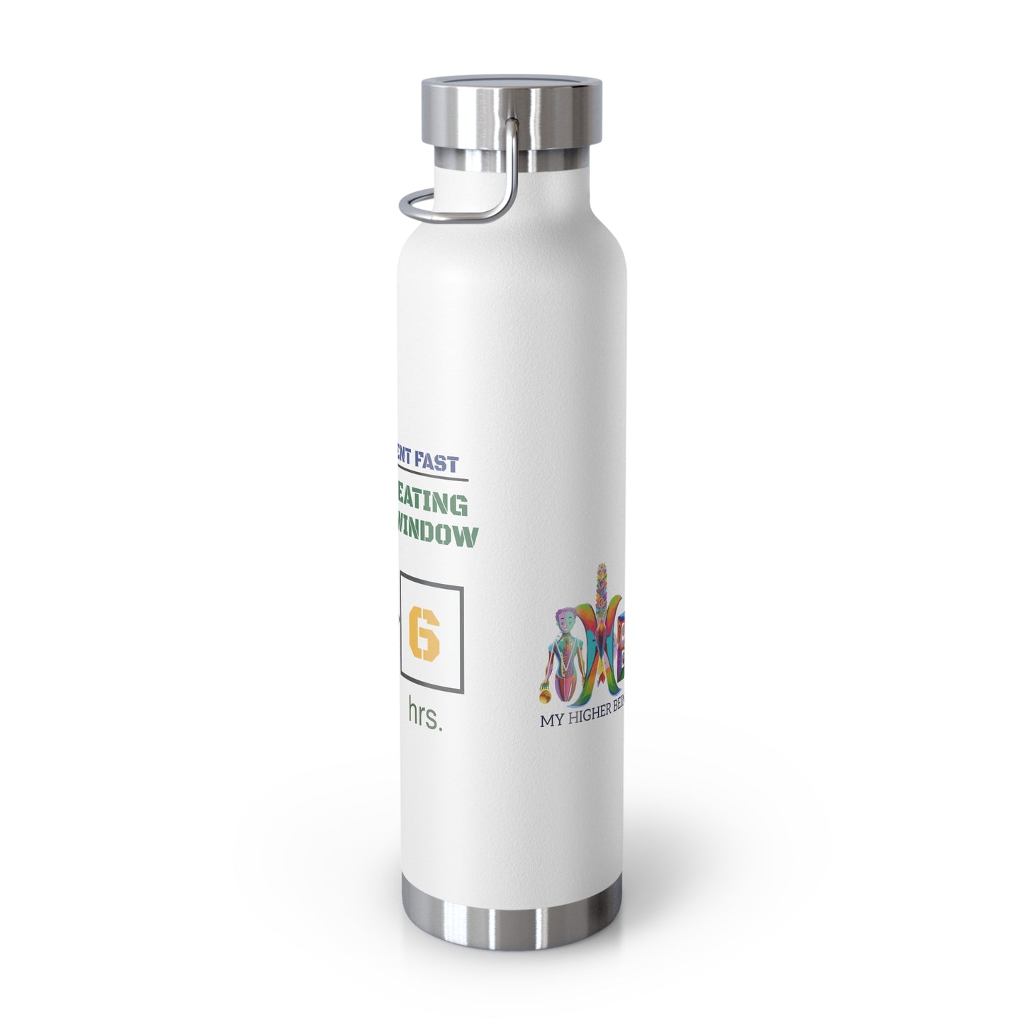 'I Intermittent Fast_18-6'_Copper Vacuum Insulated Bottle, 22oz