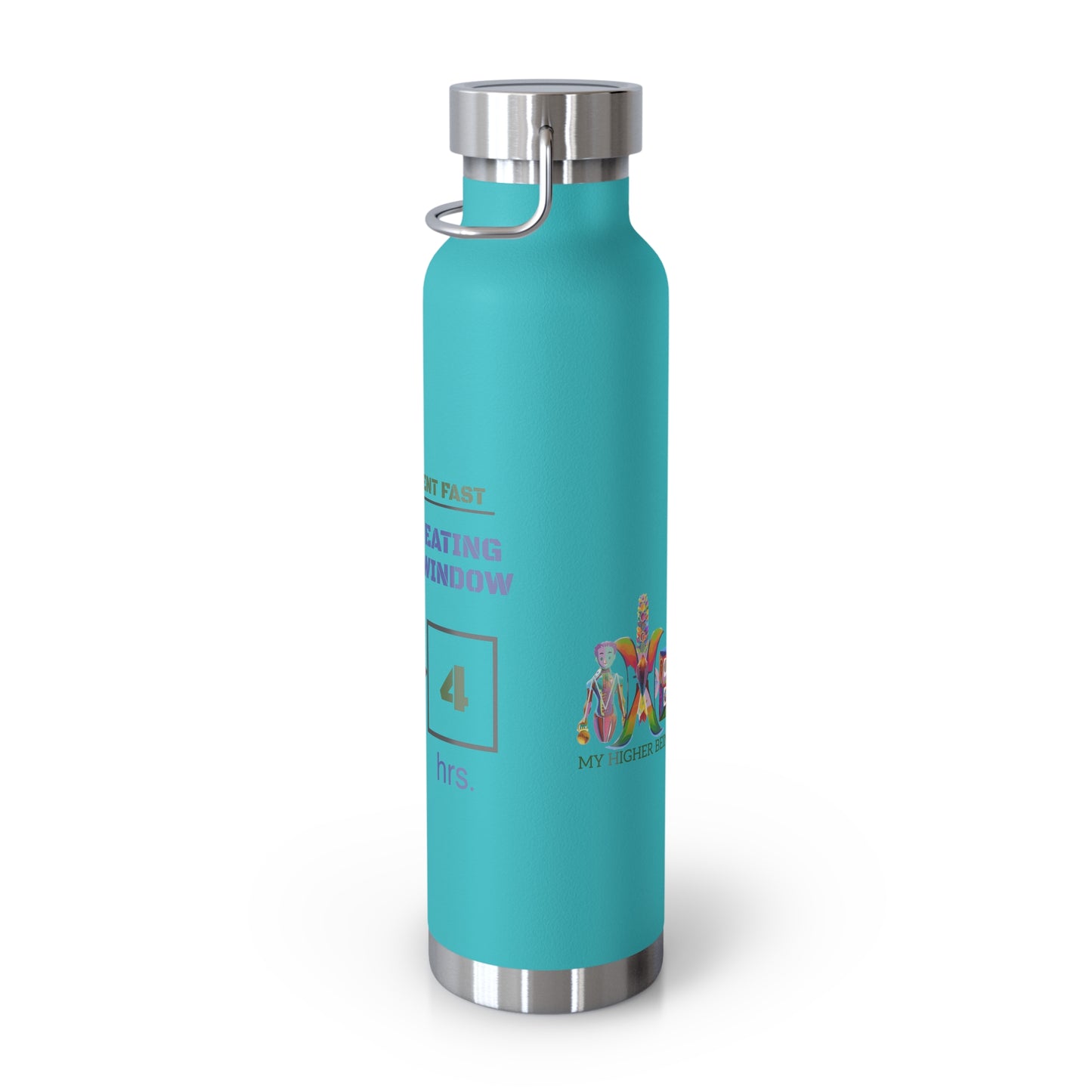 'I Intermittent Fast_20-4'_Copper Vacuum Insulated Bottle, 22oz