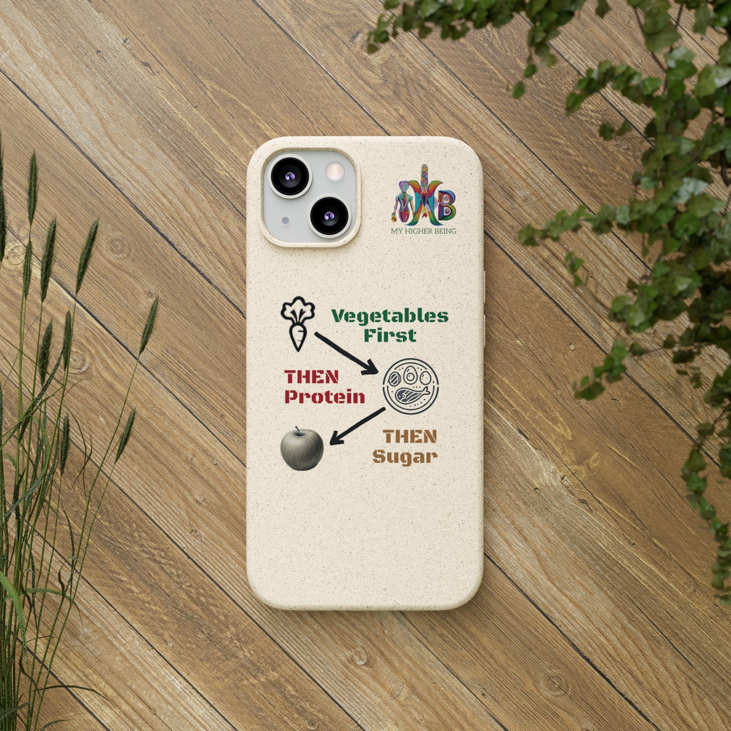 'Vegetables First'_Plastic Free Biodegradable Phone Case