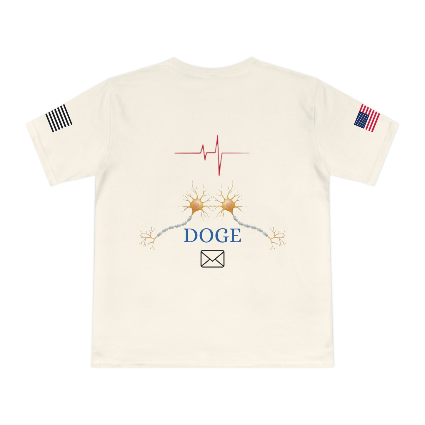 Heartbeat & Neurons Tee: Musk & DOGE’s Wake-Up Call _100% Organic Cotton