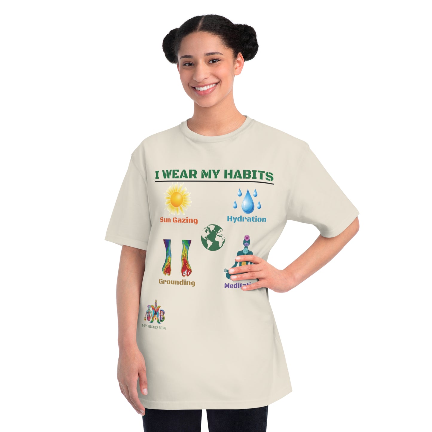 'I Wear My Habits'_100% Organic Cotton T-Shirt