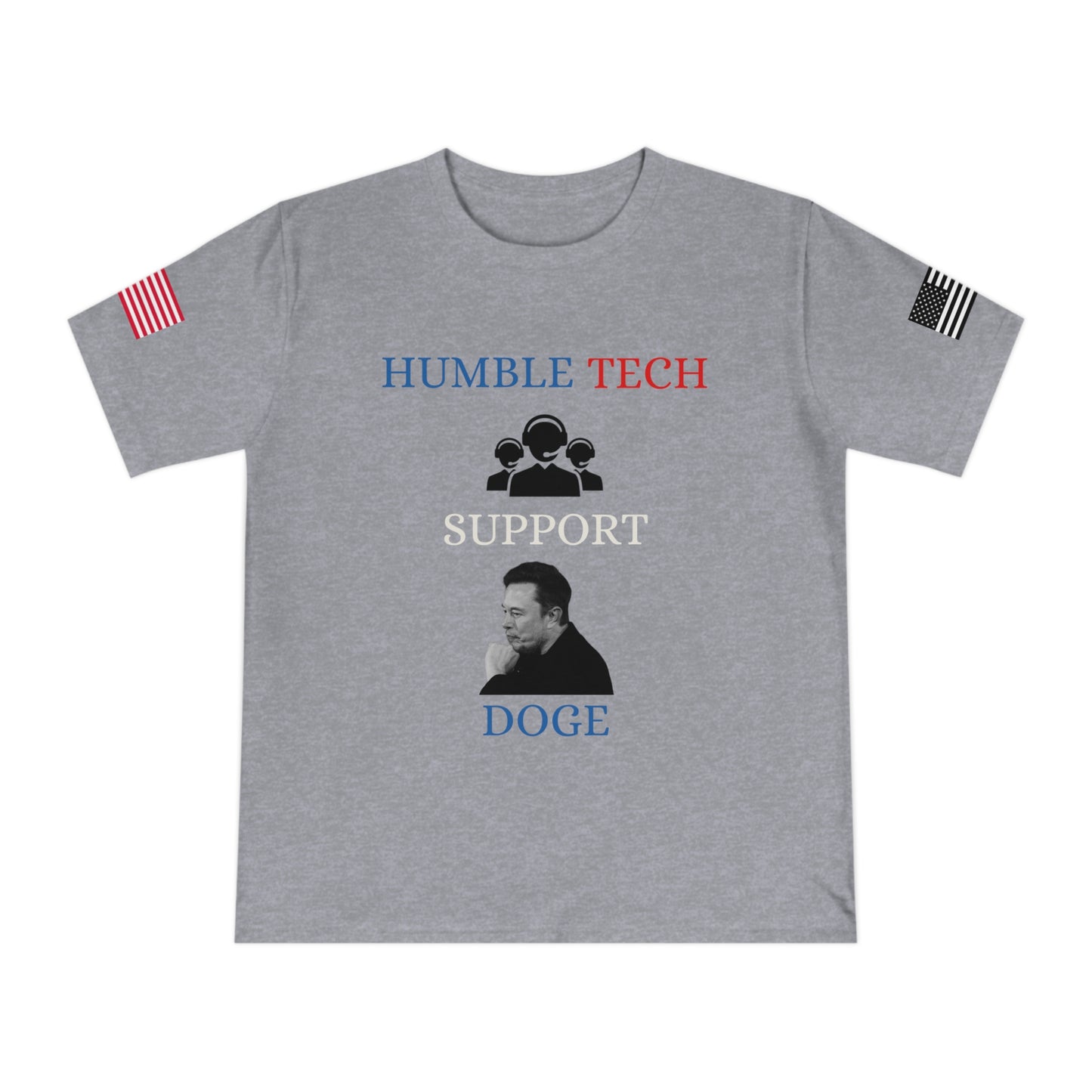 Elon Musk’s ‘Humble Tech Support’ DOGE Initiative Tee _100% Organic Cotton