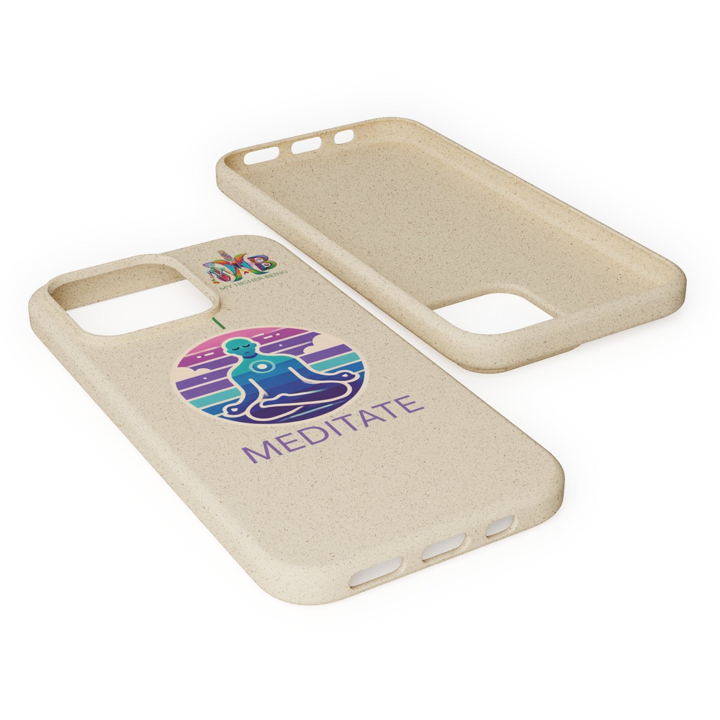 'I Meditate'_Plastic Free Biodegradable Phone Case