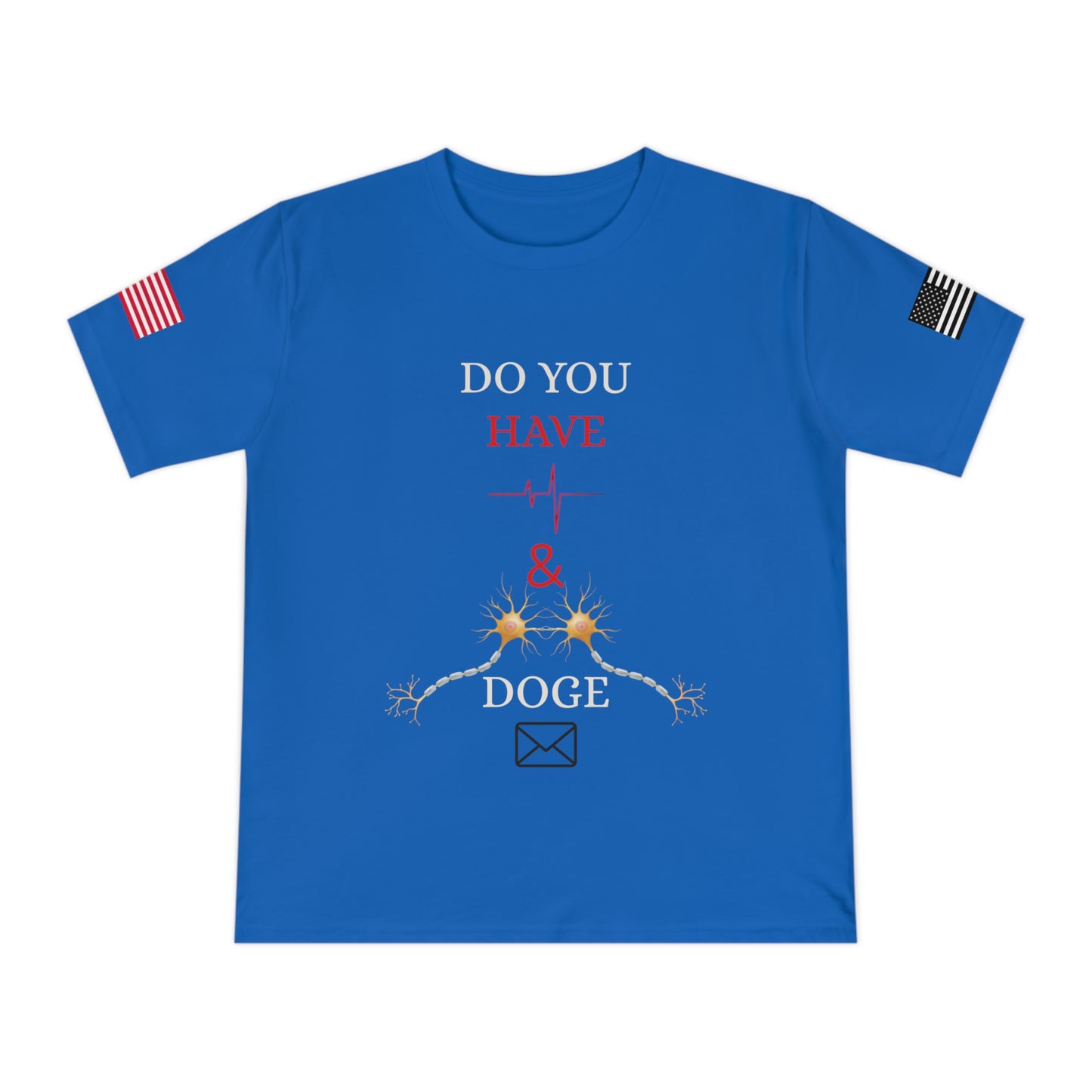 Heartbeat & Neurons Tee: Musk & DOGE’s Wake-Up Call _100% Organic Cotton