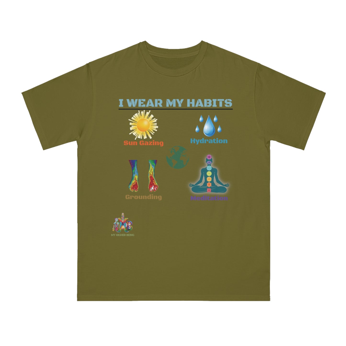 'I Wear My Habits'_100% Organic Cotton T-Shirt