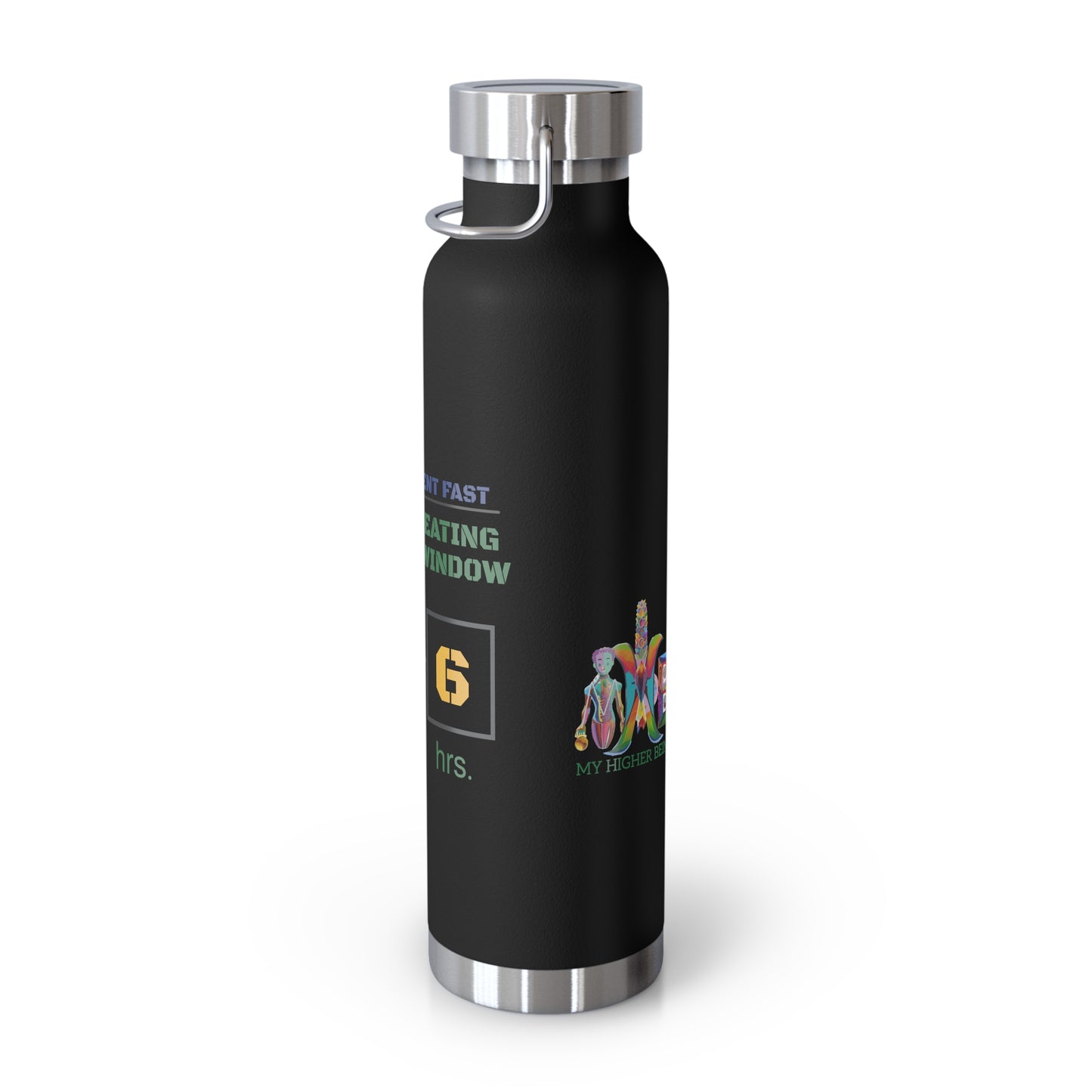 'I Intermittent Fast_18-6'_Copper Vacuum Insulated Bottle, 22oz