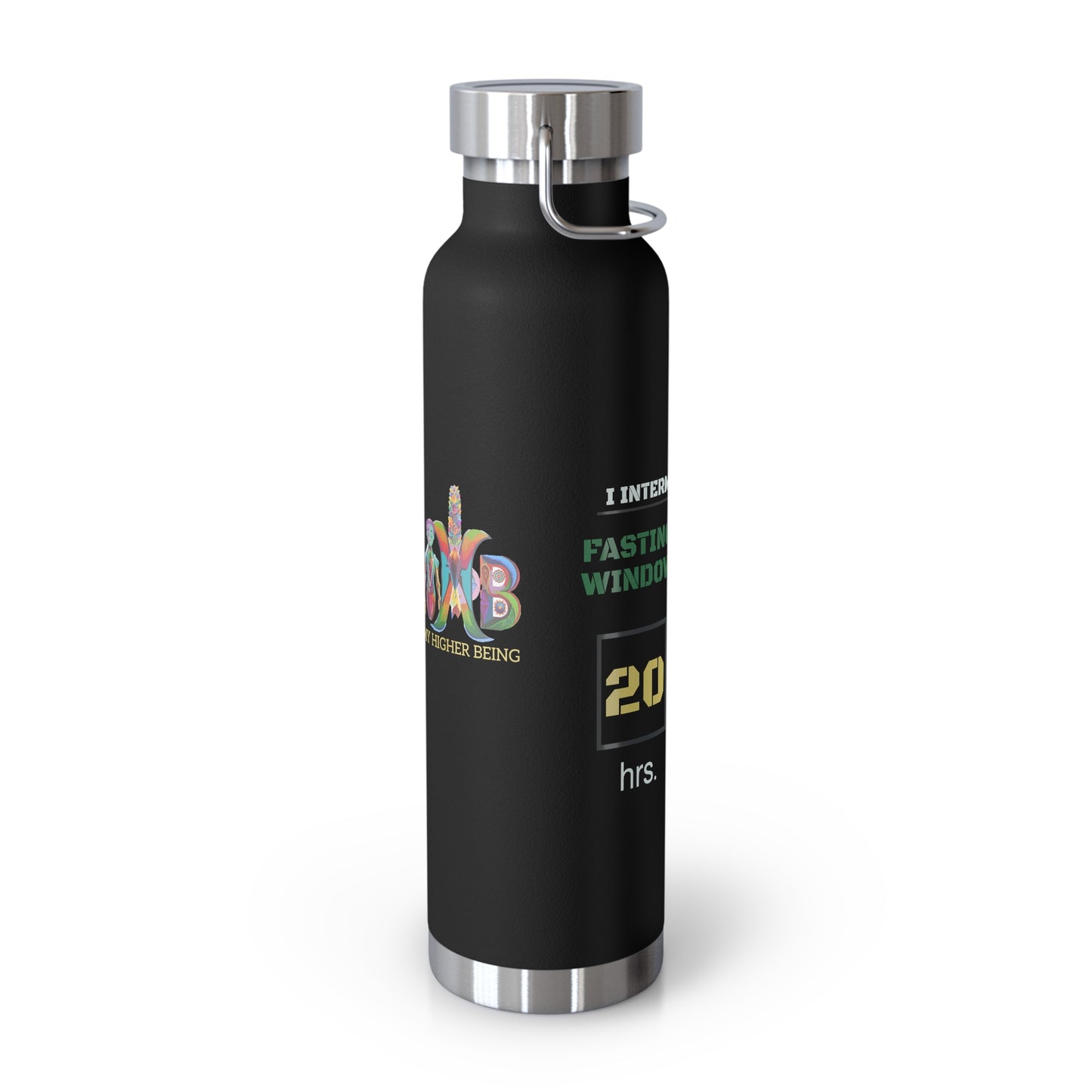 'I Intermittent Fast_20-4'_Copper Vacuum Insulated Bottle, 22oz