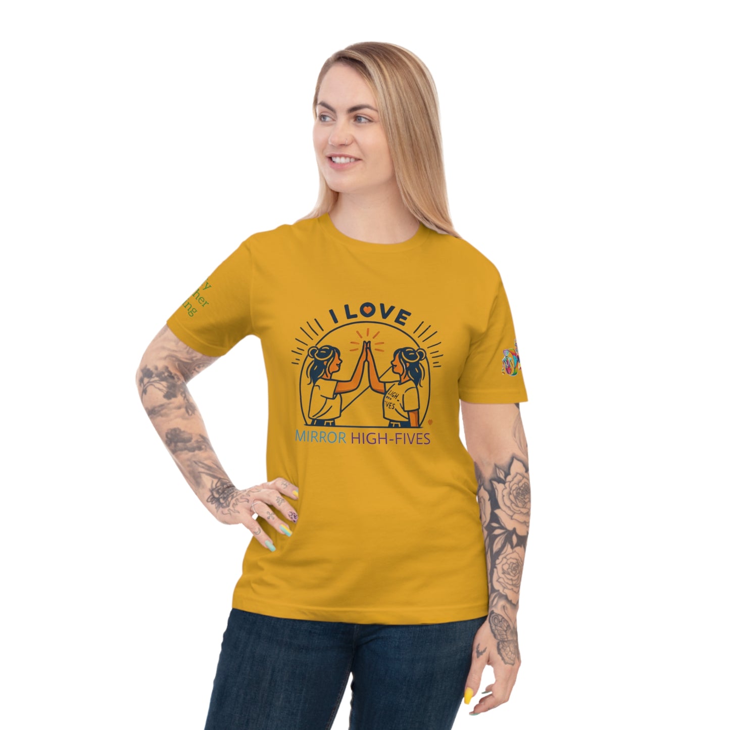 'I Love Mirror High-Fives' (MHB EDITION)_100% Organic Cotton T-Shirt