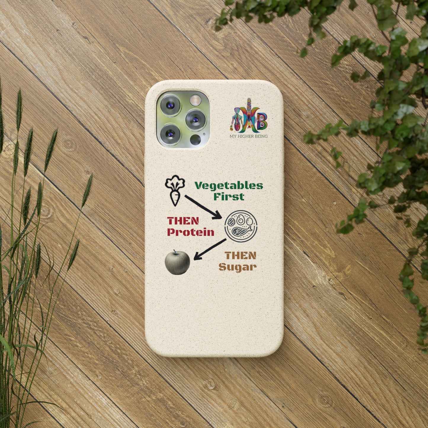 'Vegetables First'_Plastic Free Biodegradable Phone Case