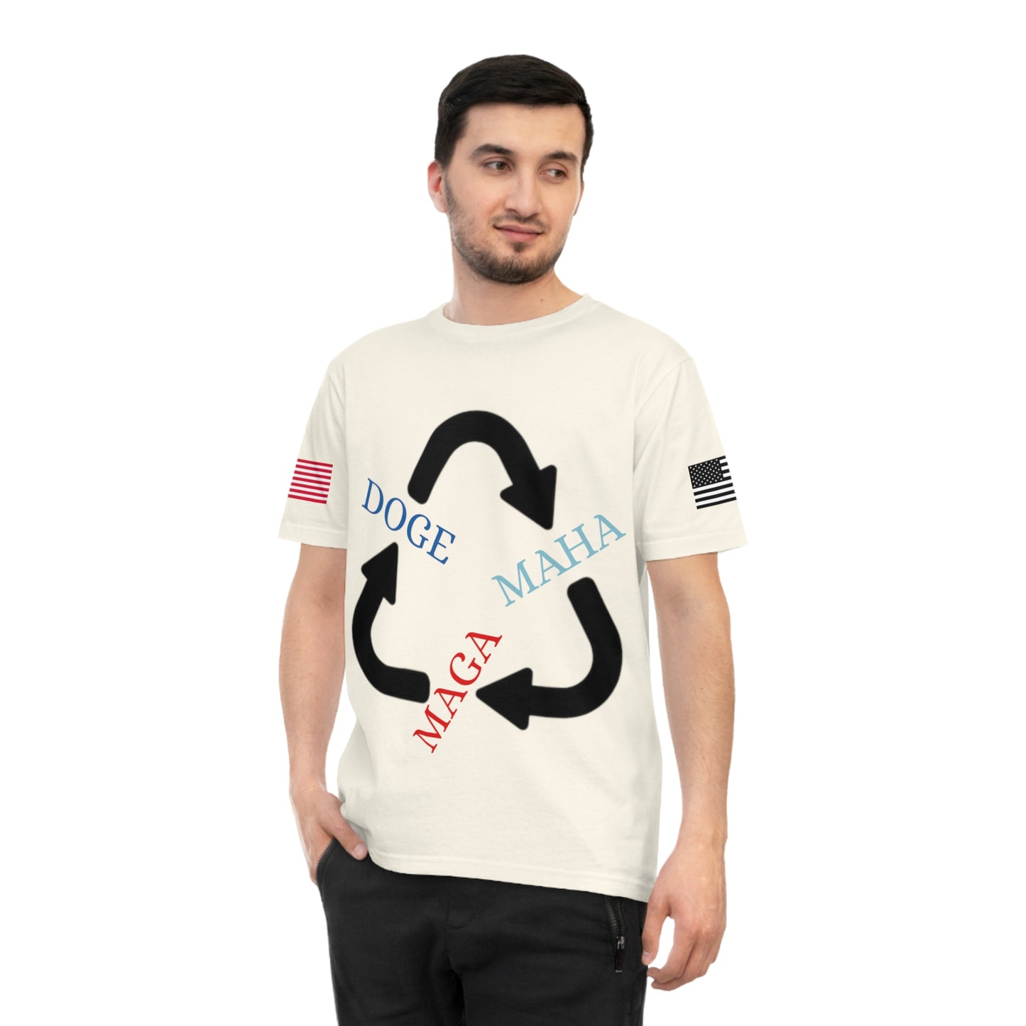 MAGA MAHA DOGE Cycle Tee _100% Organic Cotton T-Shirt