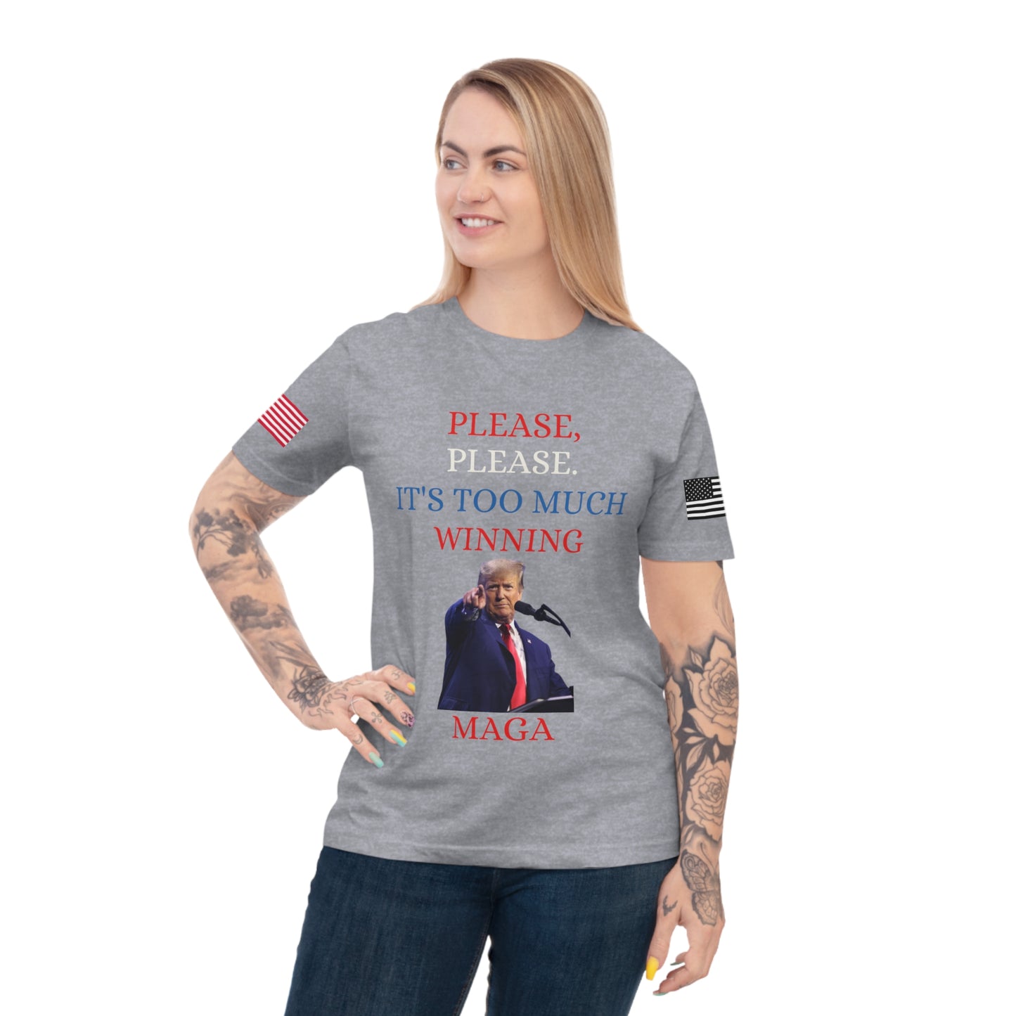 Too Much Winning Tee: Trump’s Signature Confidence _100% Organic Cotton