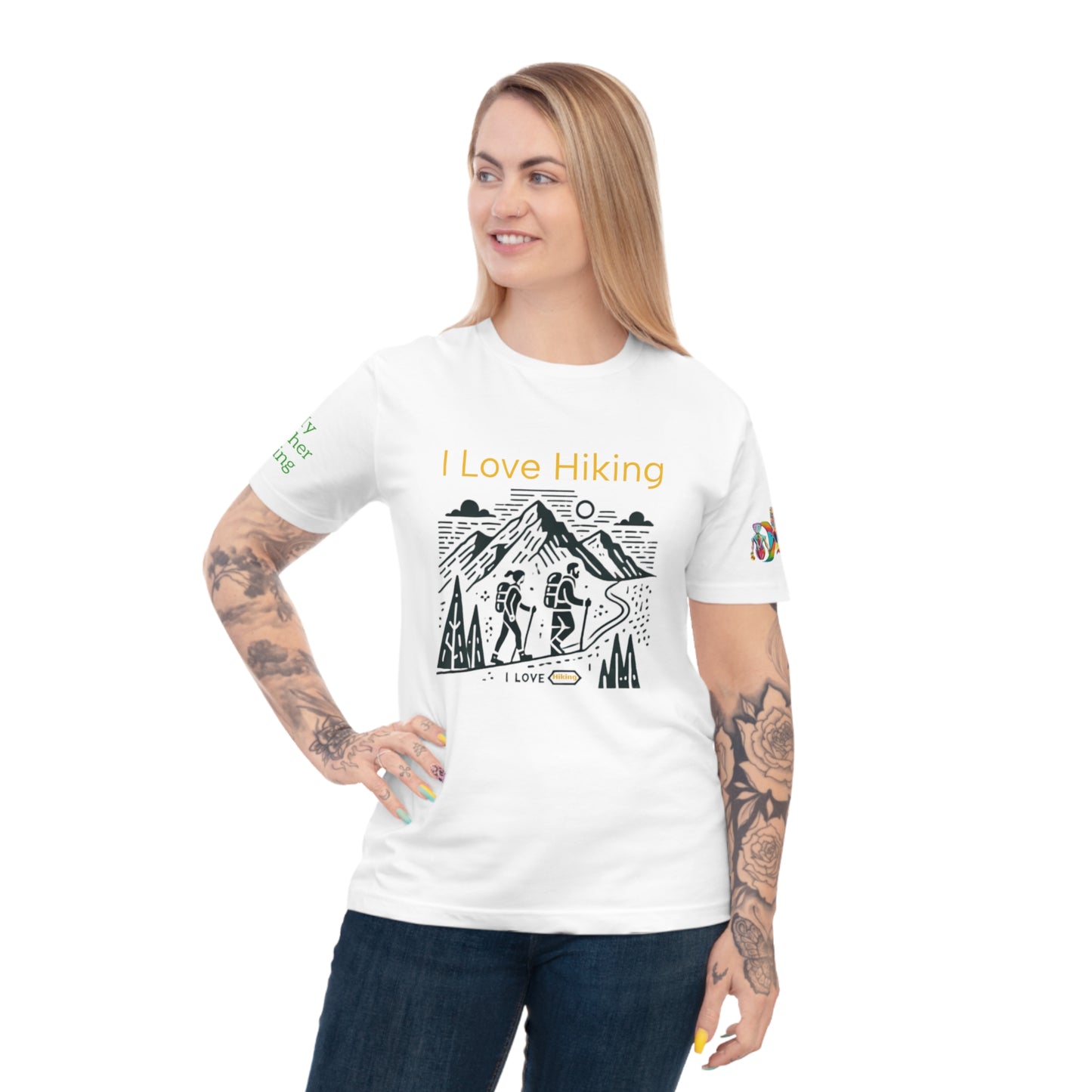 'I Love Hiking' (MHB EDITION)_100% Organic Cotton Unisex T-Shirt