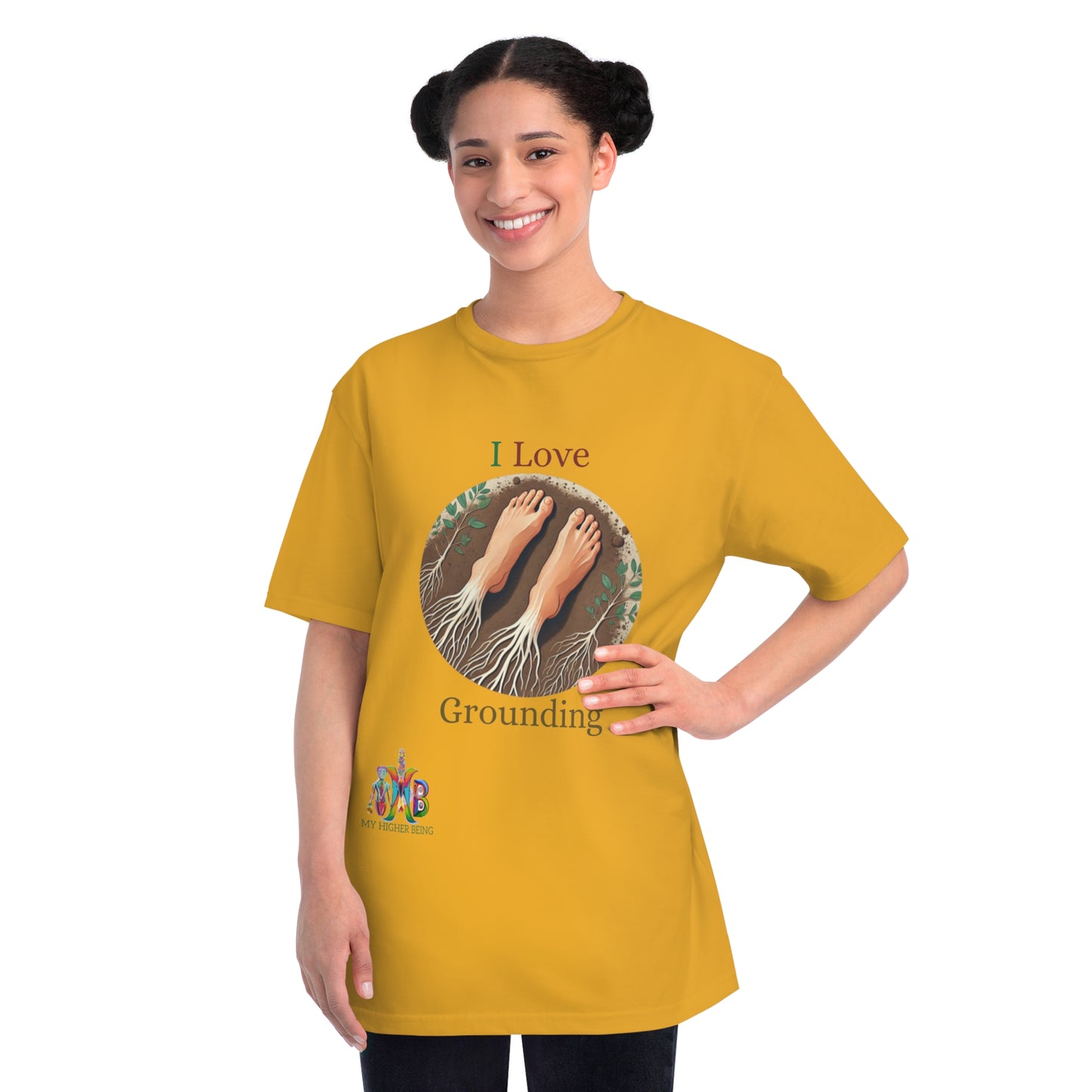 'I Love Grounding'_100% Organic Cotton T-Shirt