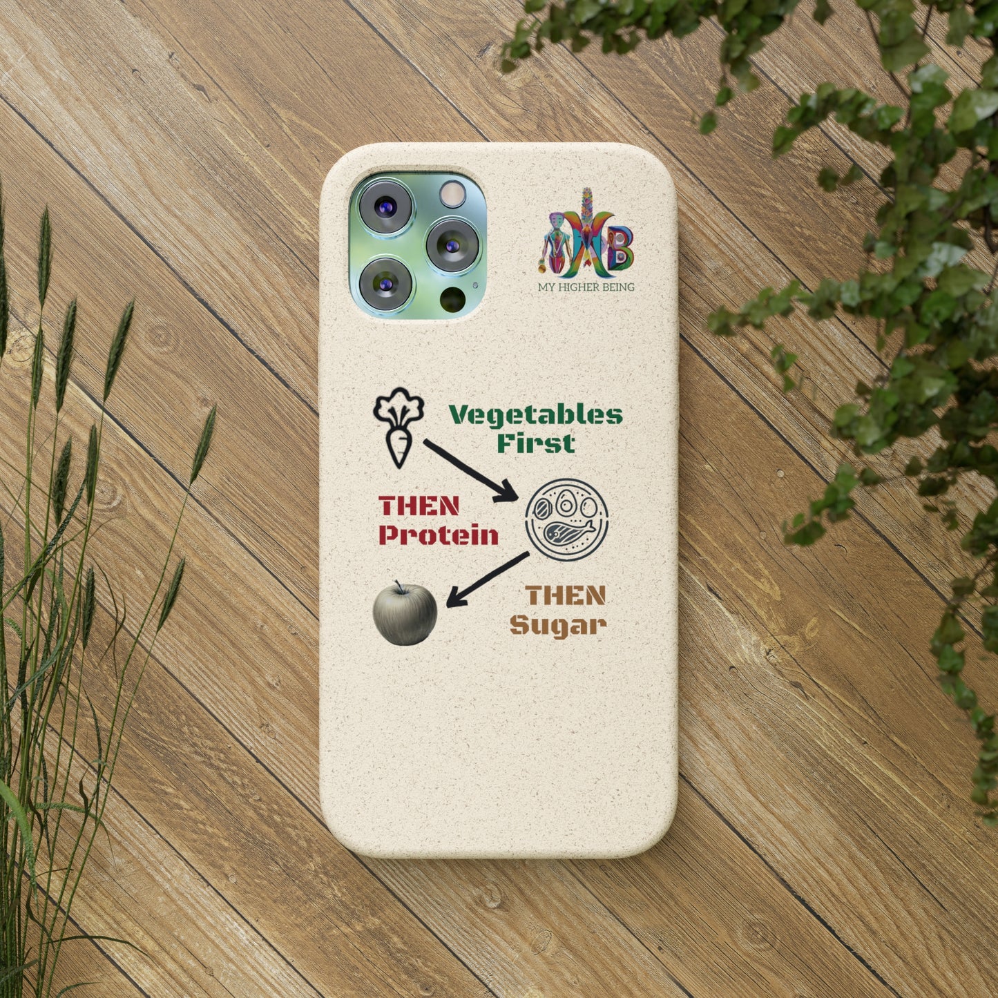 'Vegetables First'_Plastic Free Biodegradable Phone Case