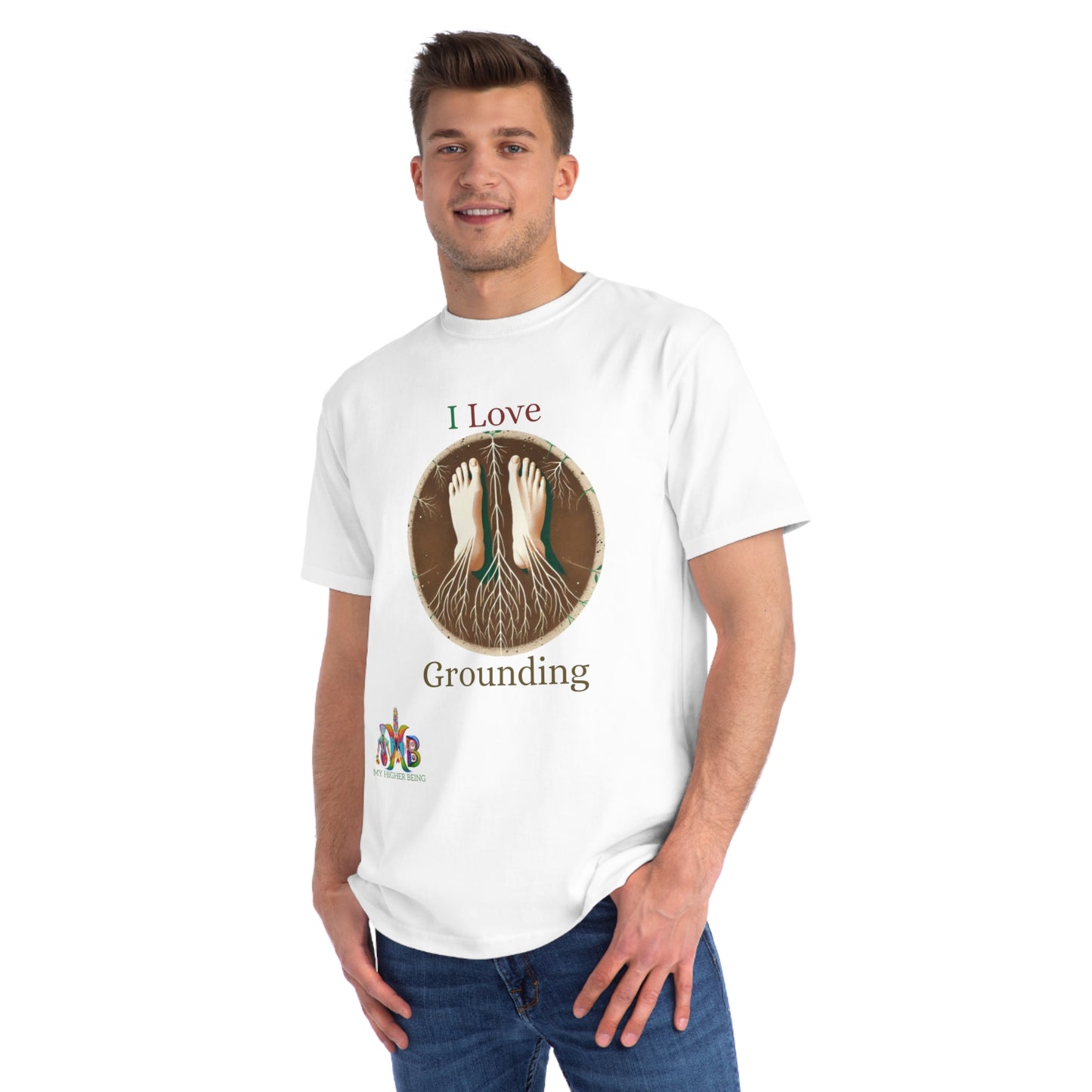 'I Love Grounding'_100% Organic Cotton T-Shirt