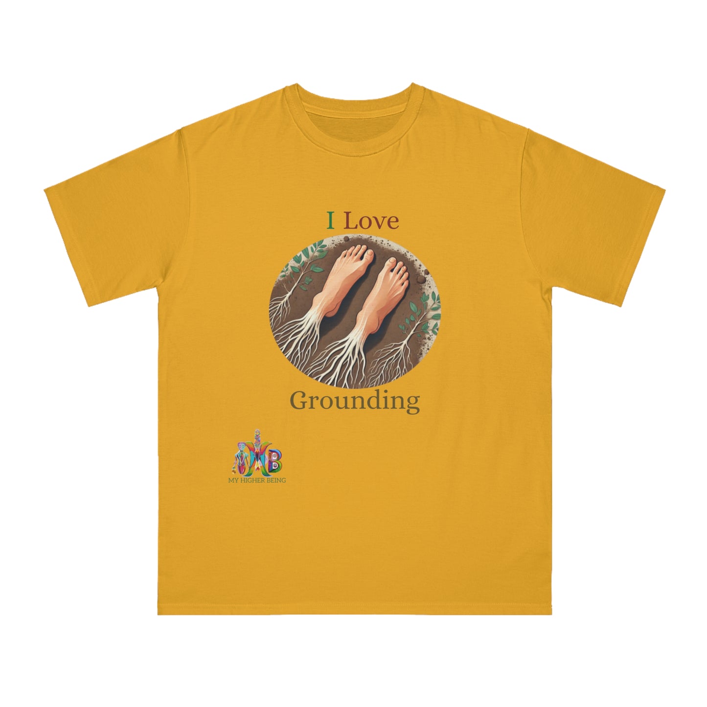 'I Love Grounding'_100% Organic Cotton T-Shirt