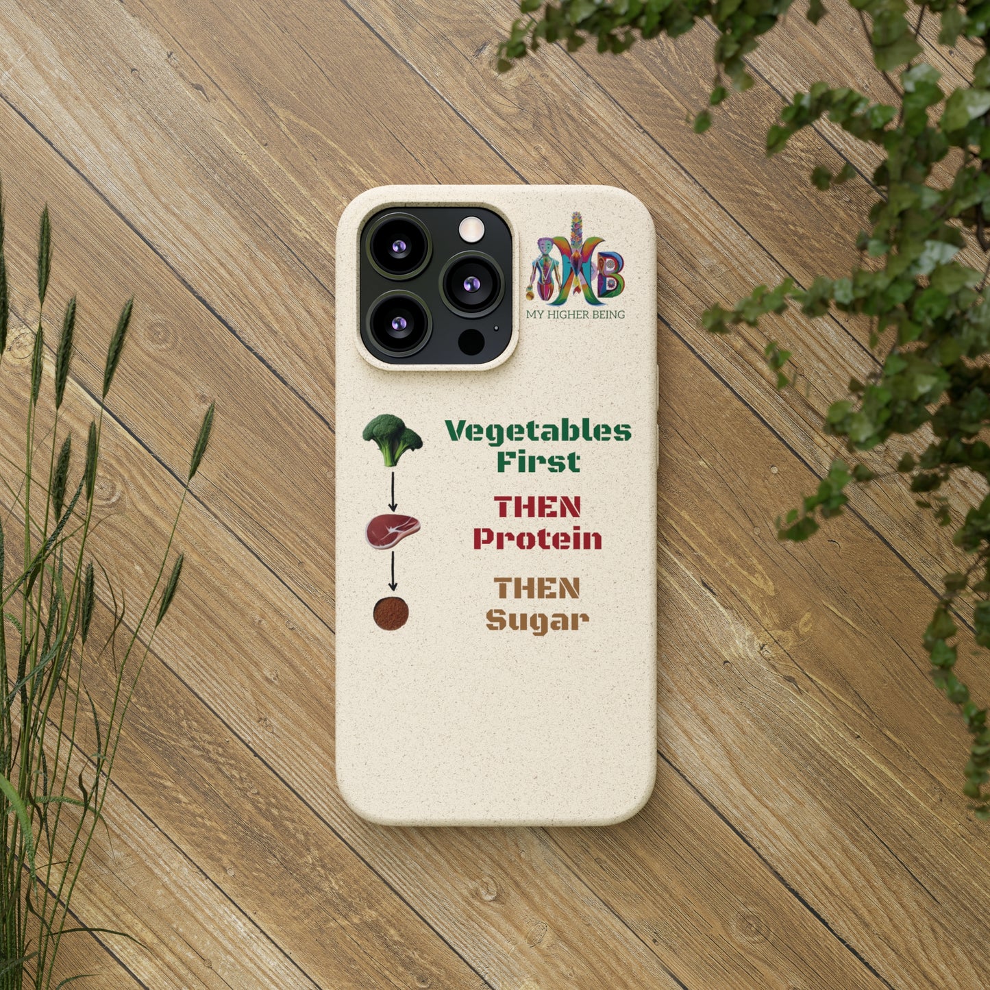 'Vegetables First'_Plastic Free Biodegradable Phone Case