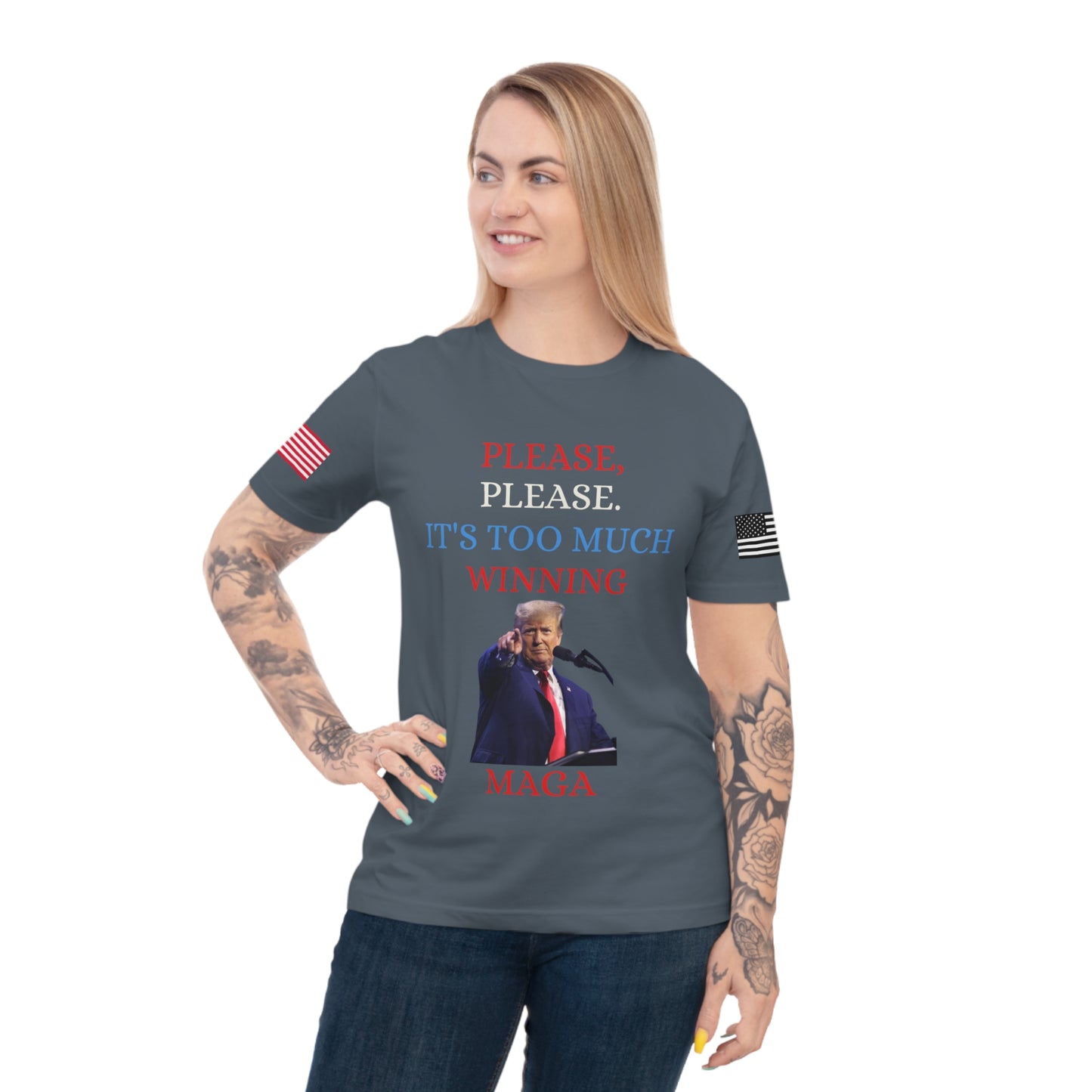Too Much Winning Tee: Trump’s Signature Confidence _100% Organic Cotton