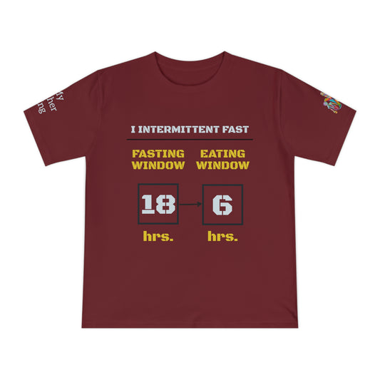 'I Intermittent Fast_18-6' (MHB EDITION)_100% Organic Cotton Unisex T-Shirt - My Higher Being
