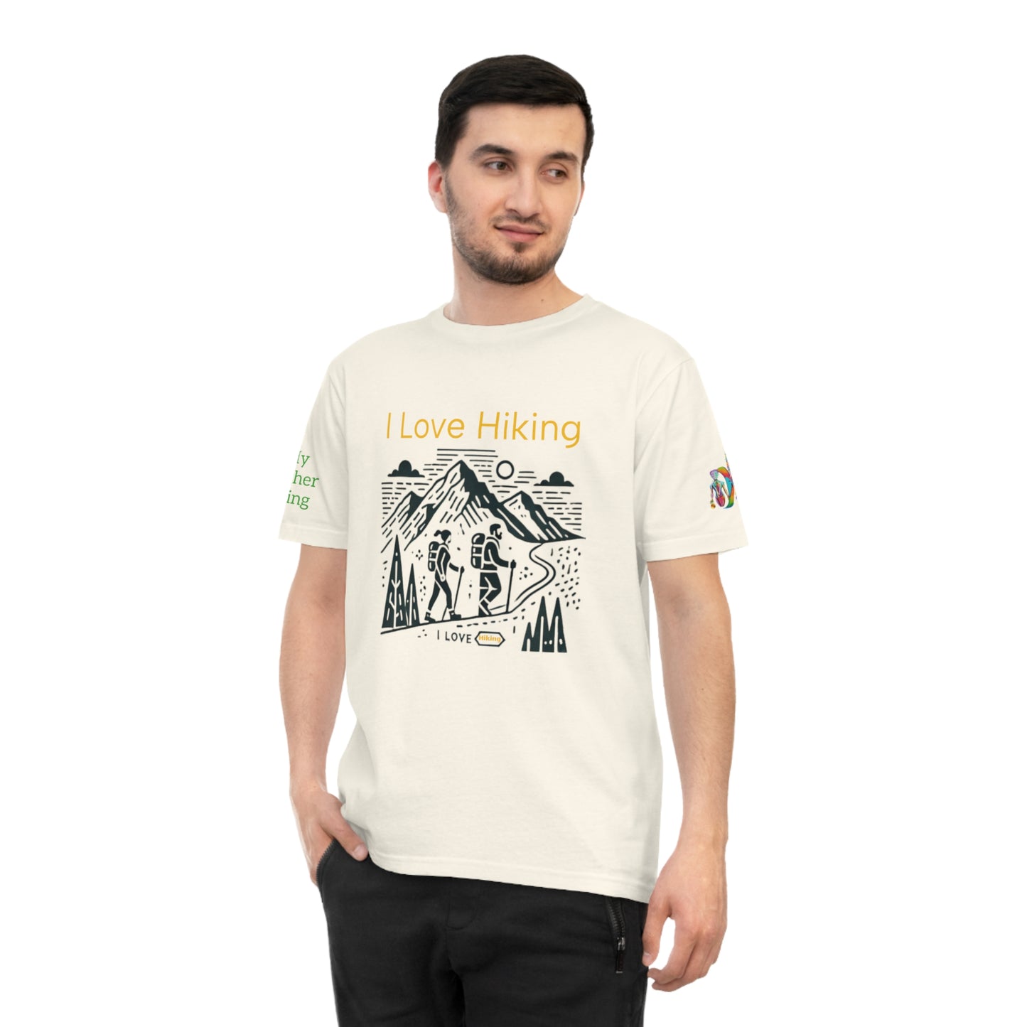 'I Love Hiking' (MHB EDITION)_100% Organic Cotton Unisex T-Shirt