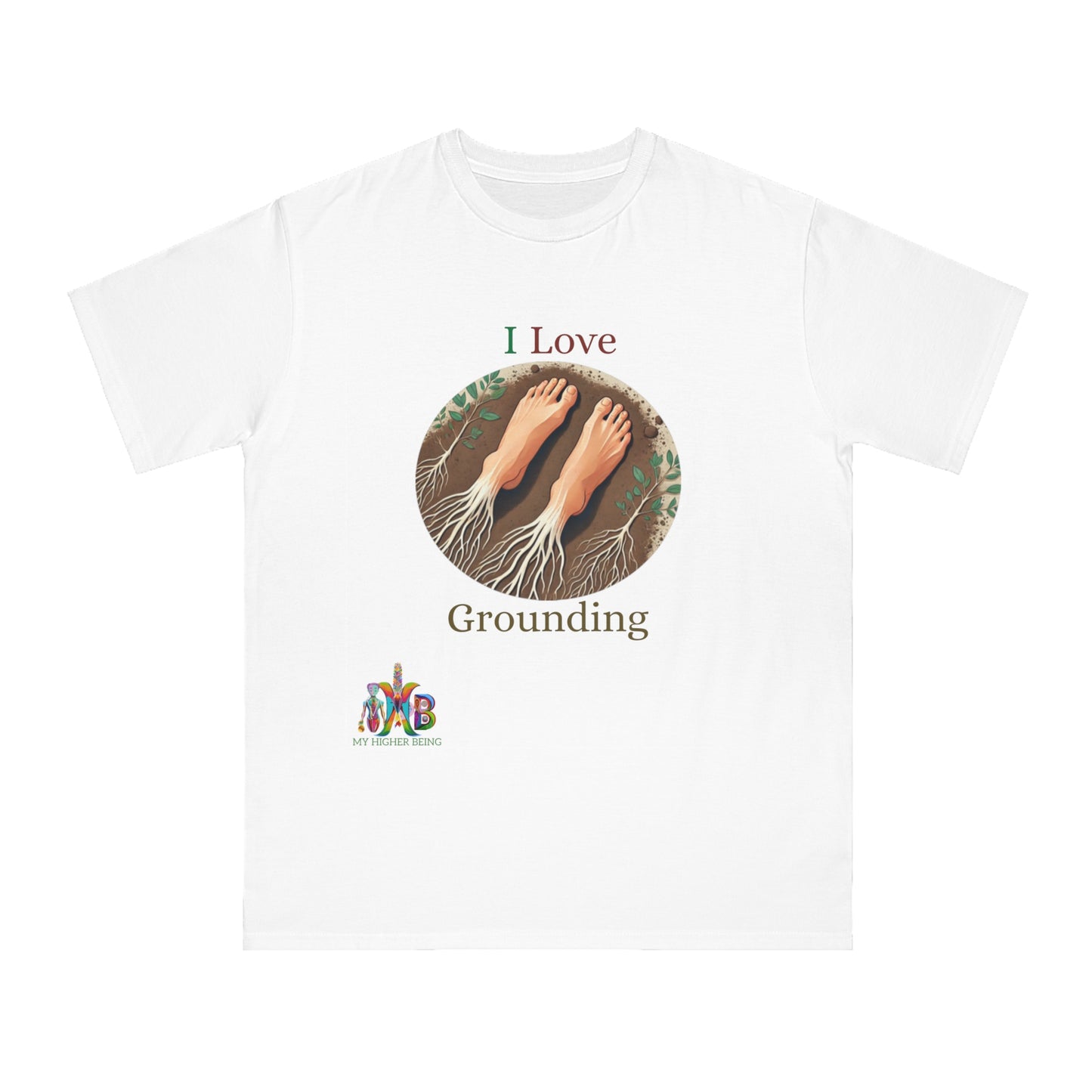 'I Love Grounding'_100% Organic Cotton T-Shirt