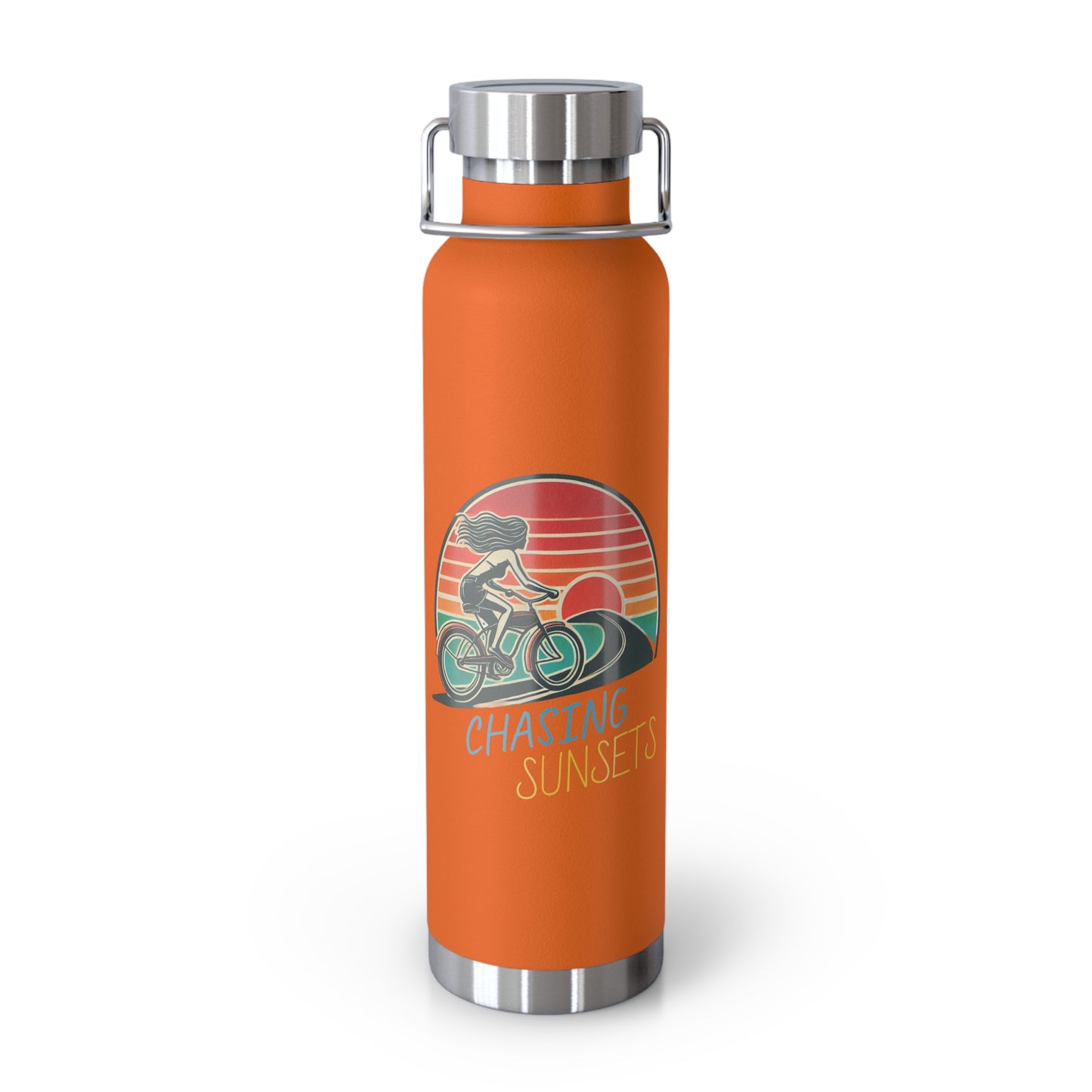 'Chasing Sunsets'_Copper Vacuum Insulated Bottle, 22oz
