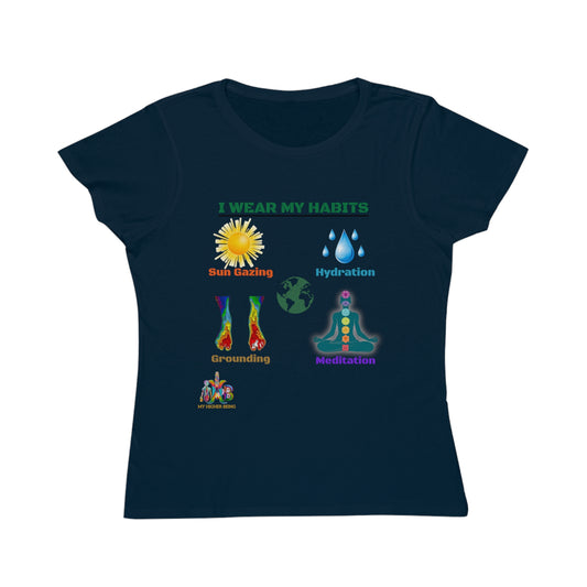 'I Wear My Habits'_100% Organic Women's Classic T-Shirt