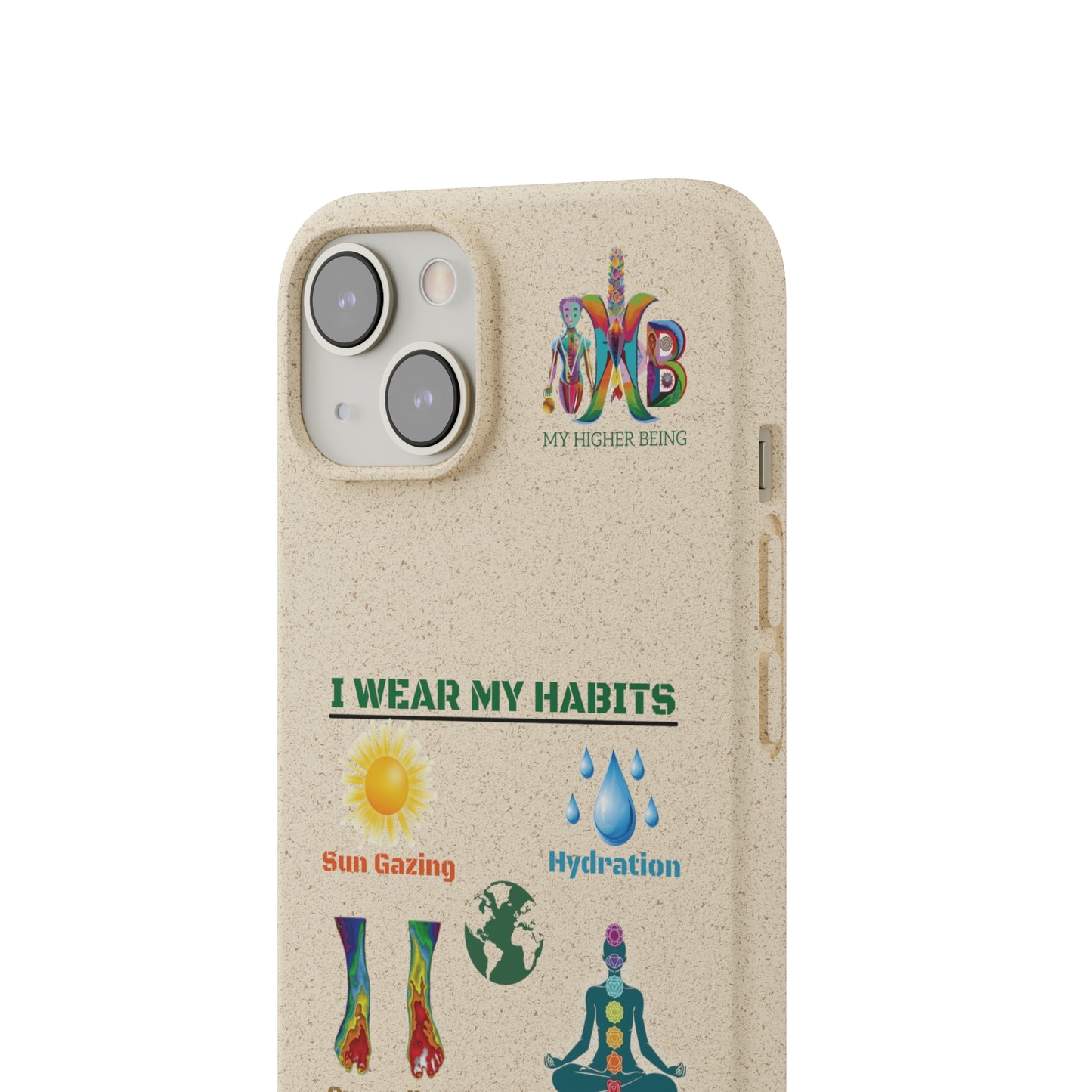 'I Wear My Habits'_Plastic Free Biodegradable Phone Case
