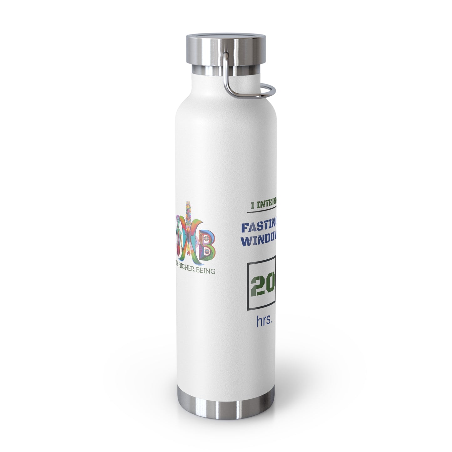 'I Intermittent Fast_20-4'_Copper Vacuum Insulated Bottle, 22oz