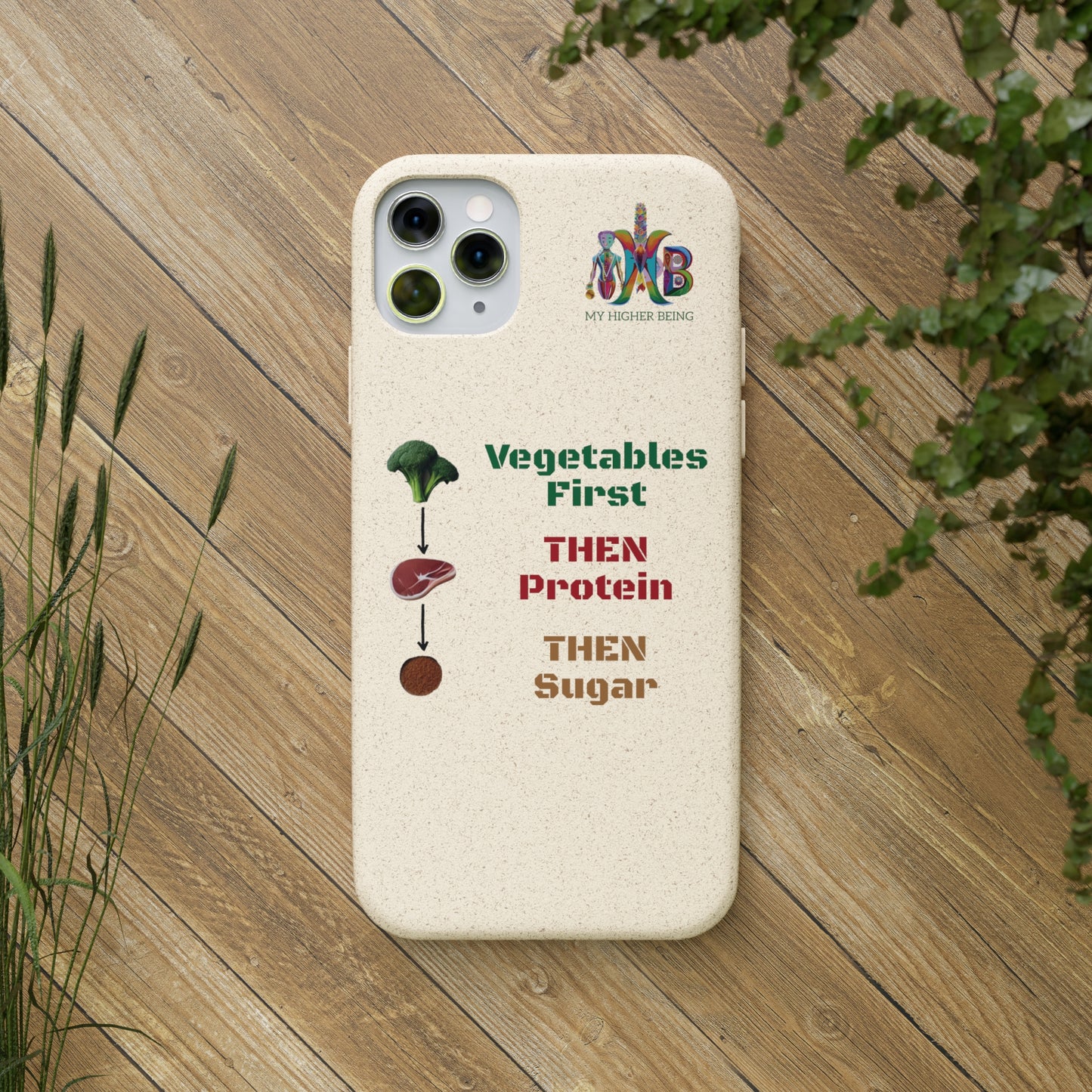 'Vegetables First'_Plastic Free Biodegradable Phone Case