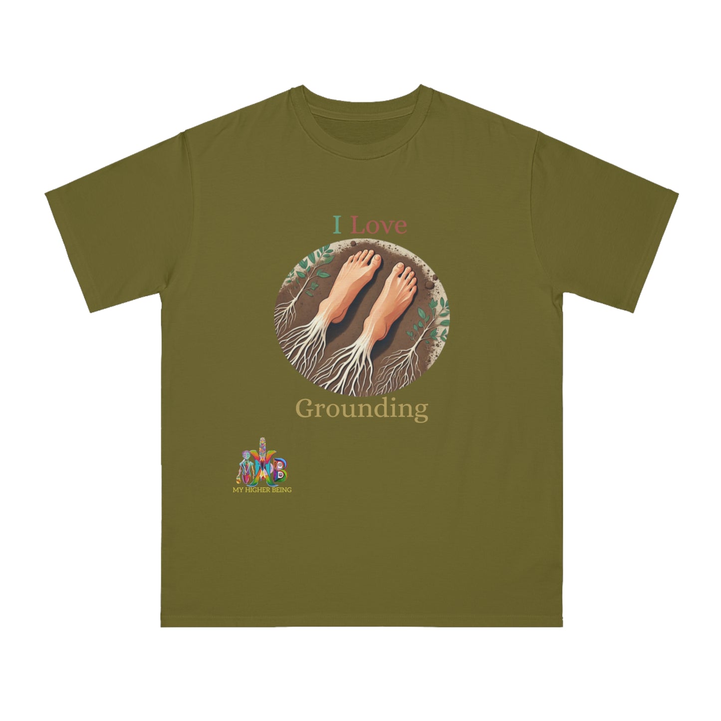 'I Love Grounding'_100% Organic Cotton T-Shirt