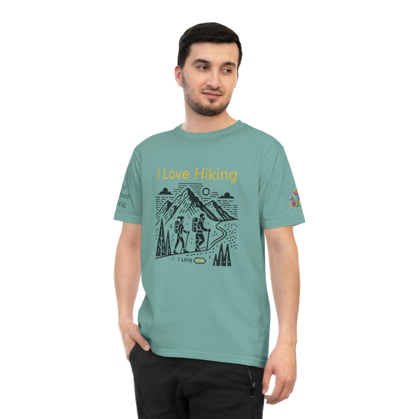 'I Love Hiking' (MHB EDITION)_100% Organic Cotton Unisex T-Shirt