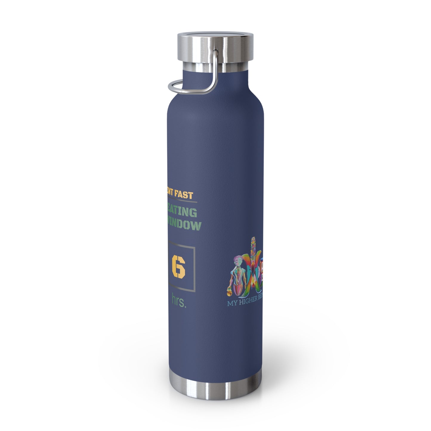 'I Intermittent Fast_18-6'_Copper Vacuum Insulated Bottle, 22oz