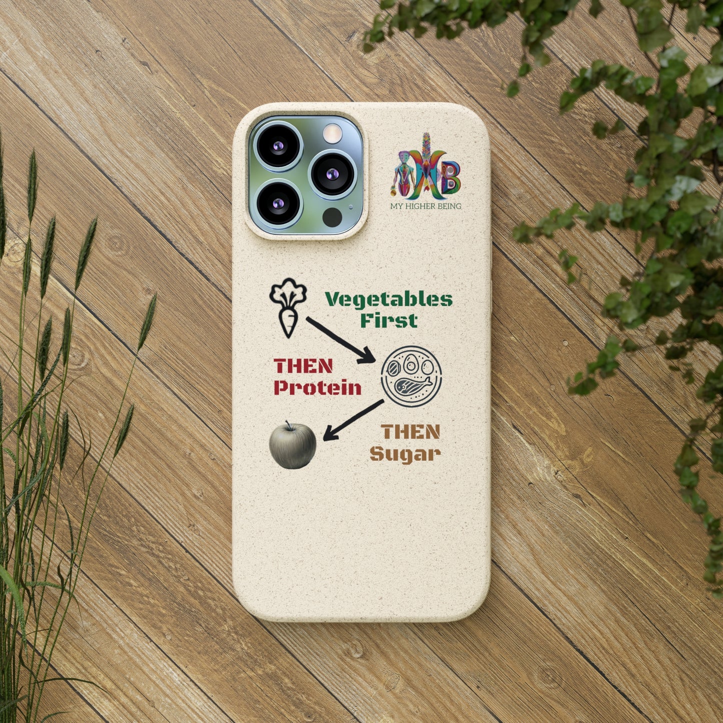 'Vegetables First'_Plastic Free Biodegradable Phone Case