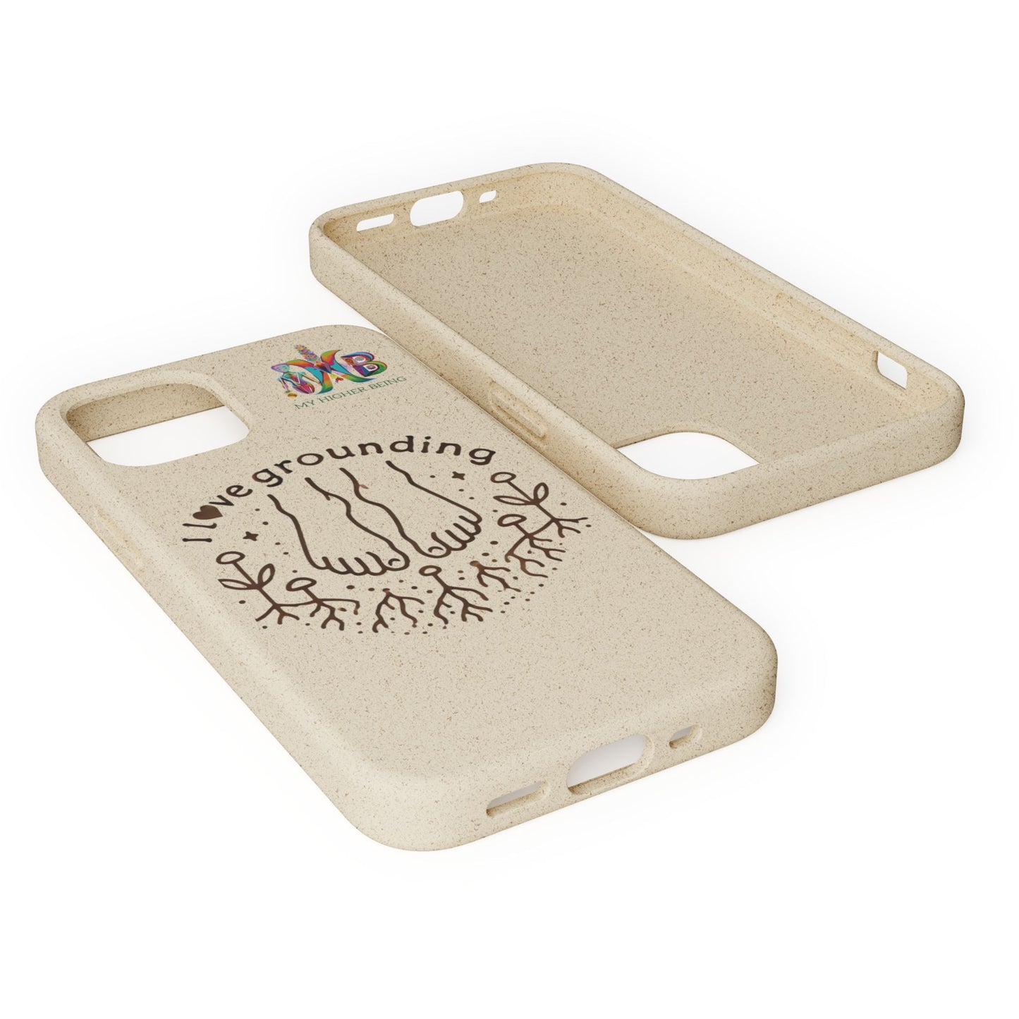 'I Love Grounding'_Plastic Free Biodegradable Phone Case
