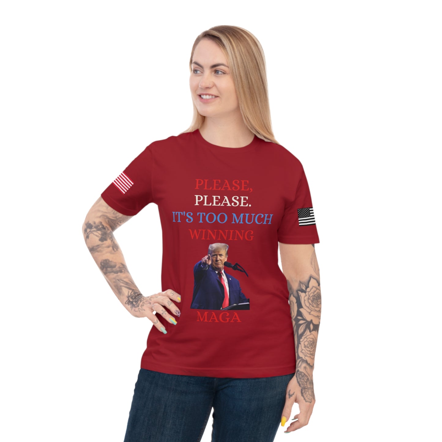 Too Much Winning Tee: Trump’s Signature Confidence _100% Organic Cotton