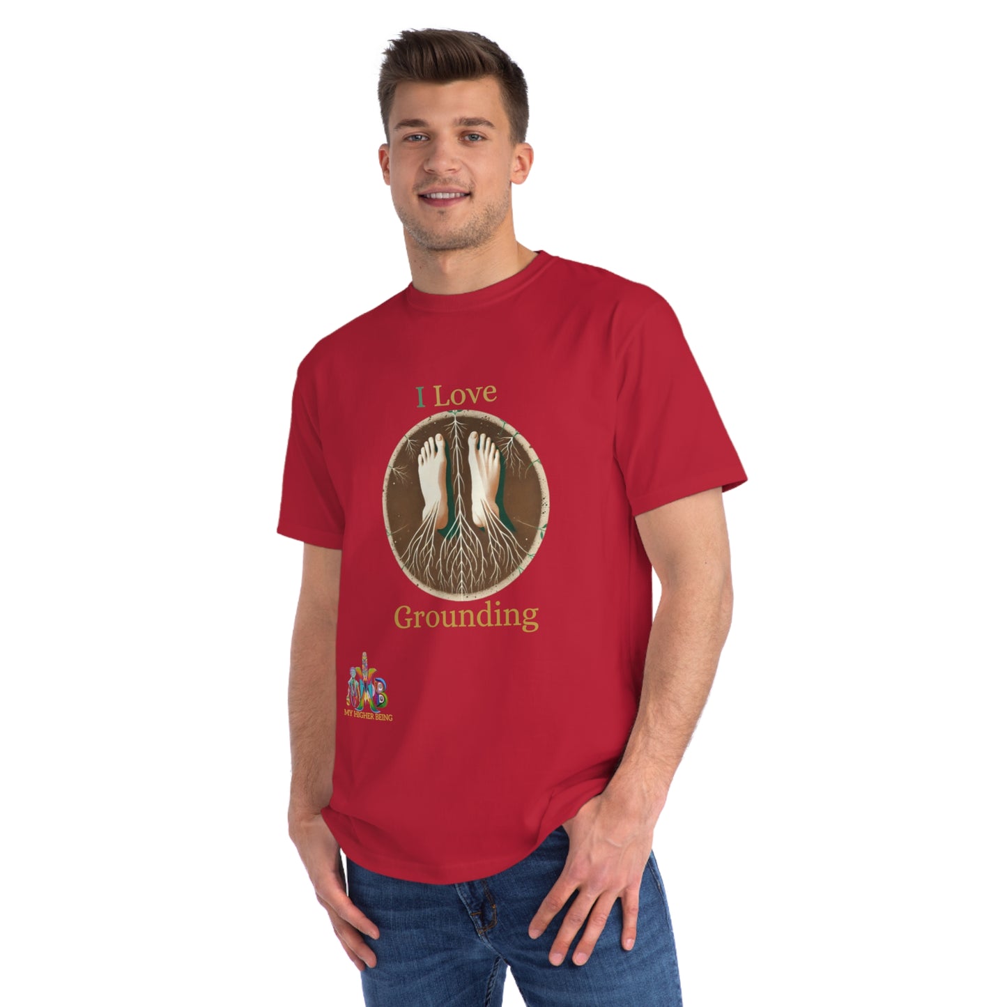'I Love Grounding'_100% Organic Cotton T-Shirt