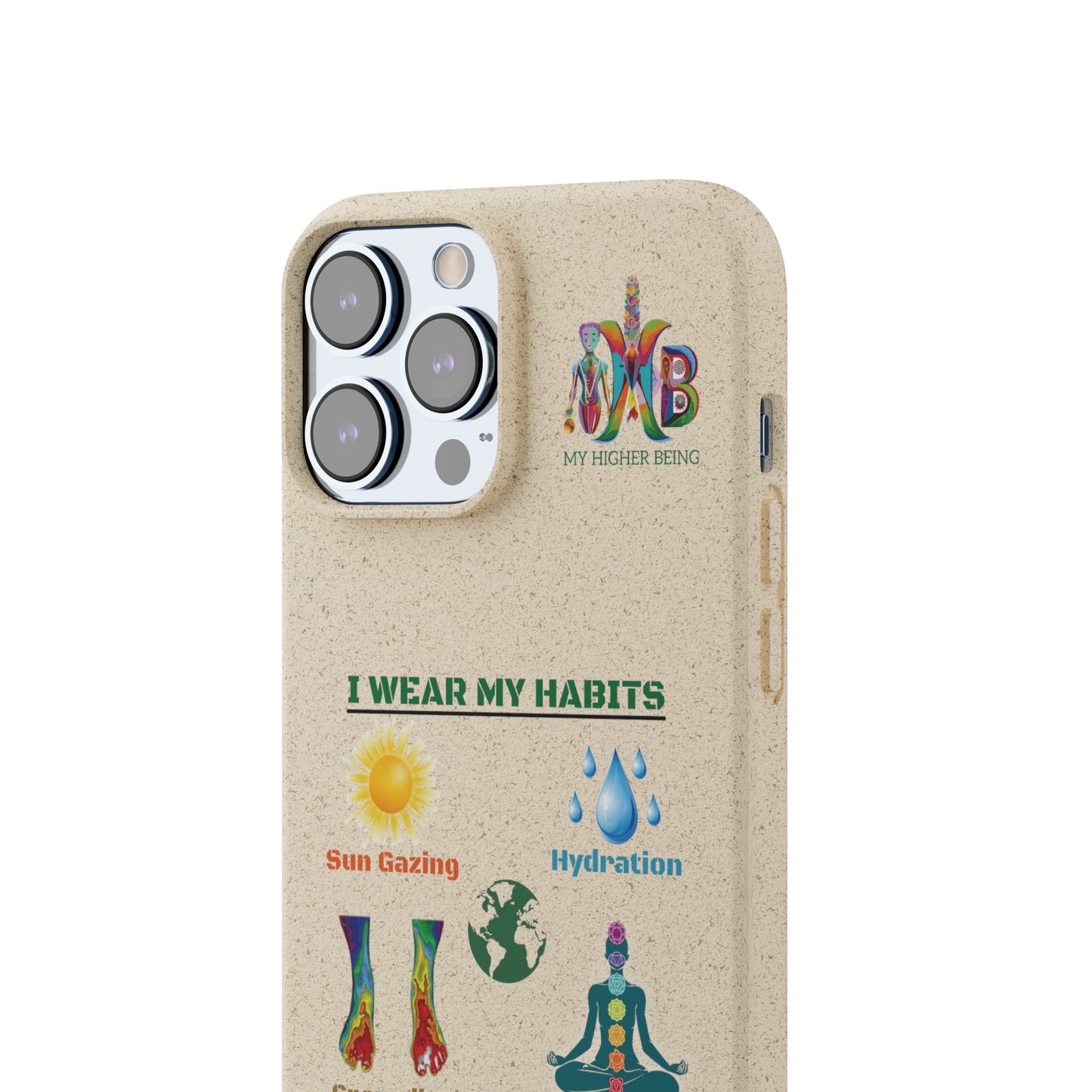 'I Wear My Habits'_Plastic Free Biodegradable Phone Case