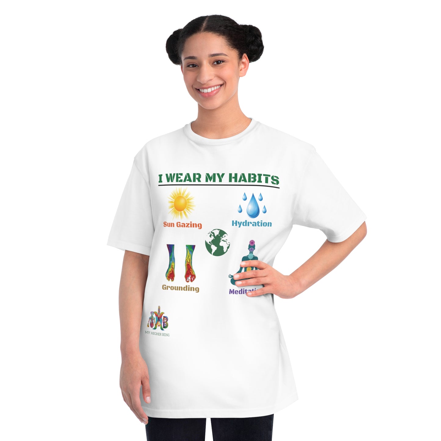 'I Wear My Habits'_100% Organic Cotton T-Shirt