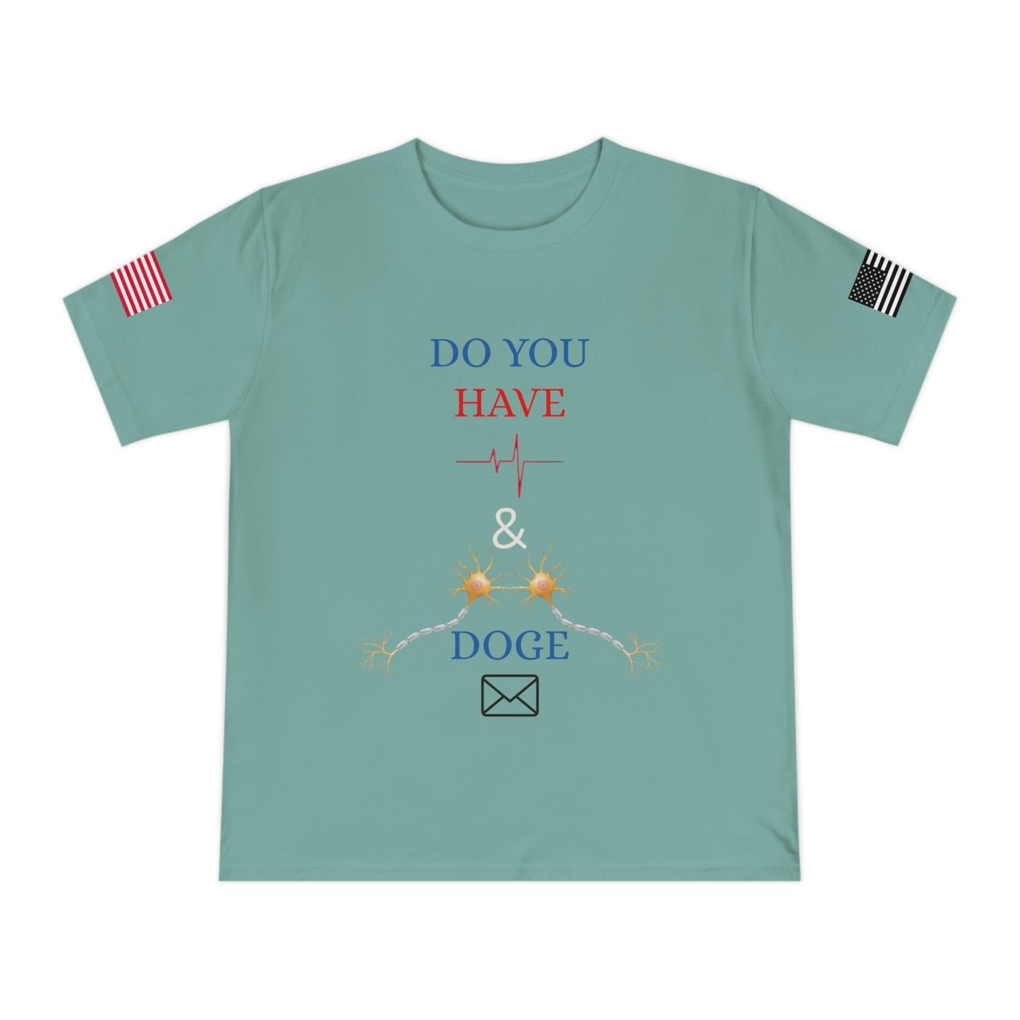 Heartbeat & Neurons Tee: Musk & DOGE’s Wake-Up Call _100% Organic Cotton