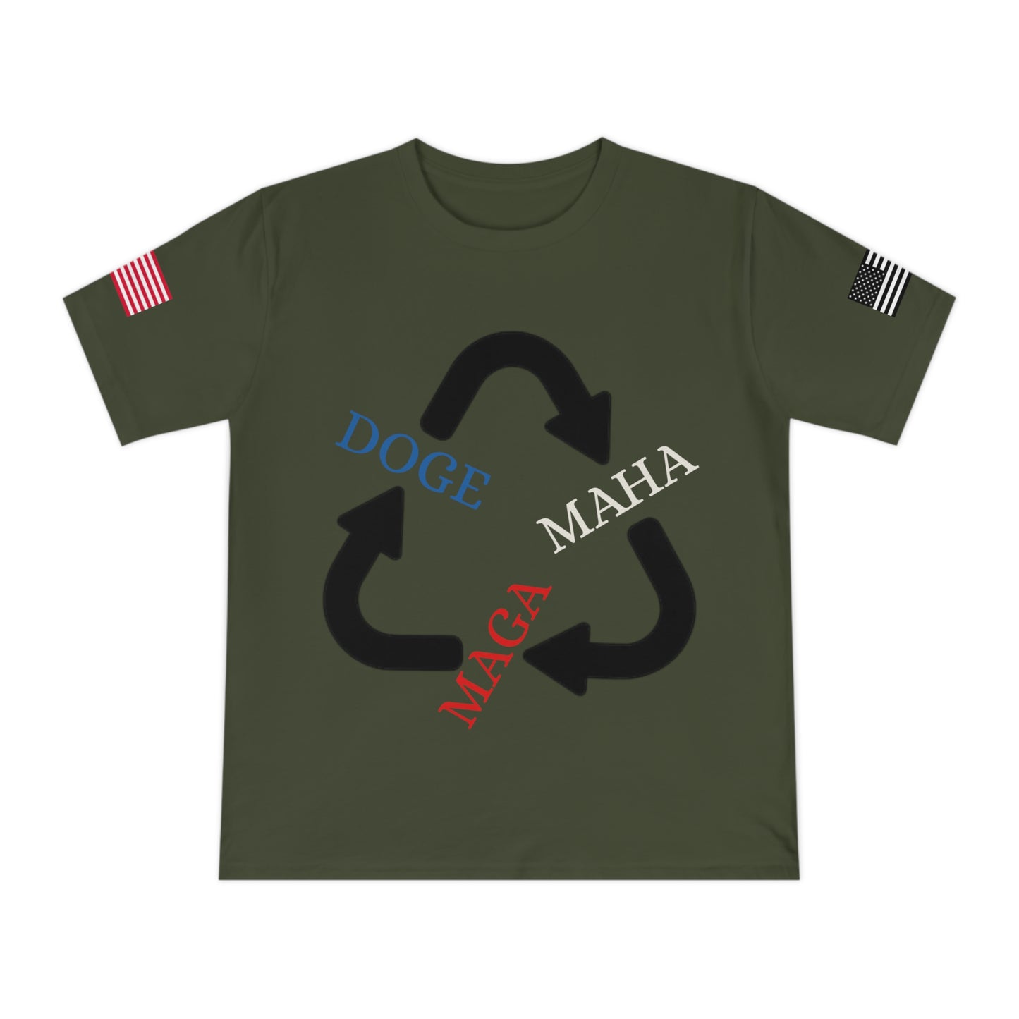 MAGA MAHA DOGE Cycle Tee _100% Organic Cotton T-Shirt