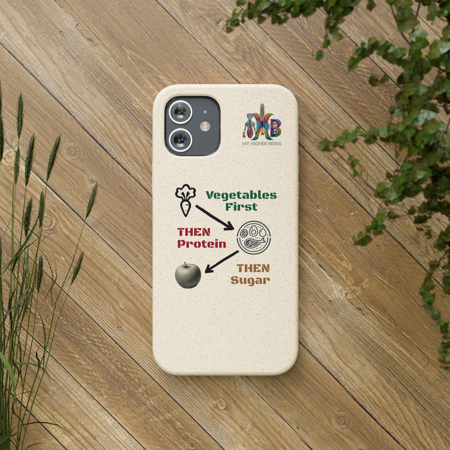 'Vegetables First'_Plastic Free Biodegradable Phone Case