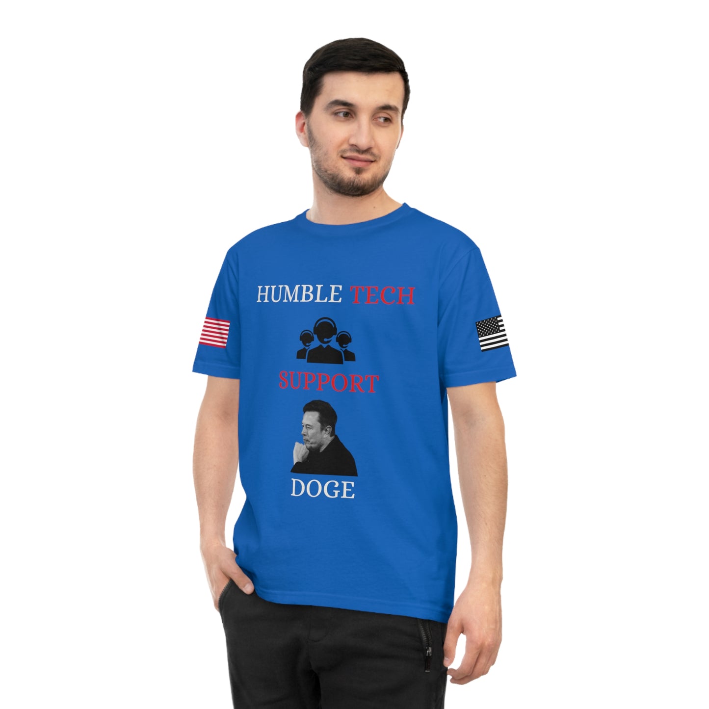 Elon Musk’s ‘Humble Tech Support’ DOGE Initiative Tee _100% Organic Cotton