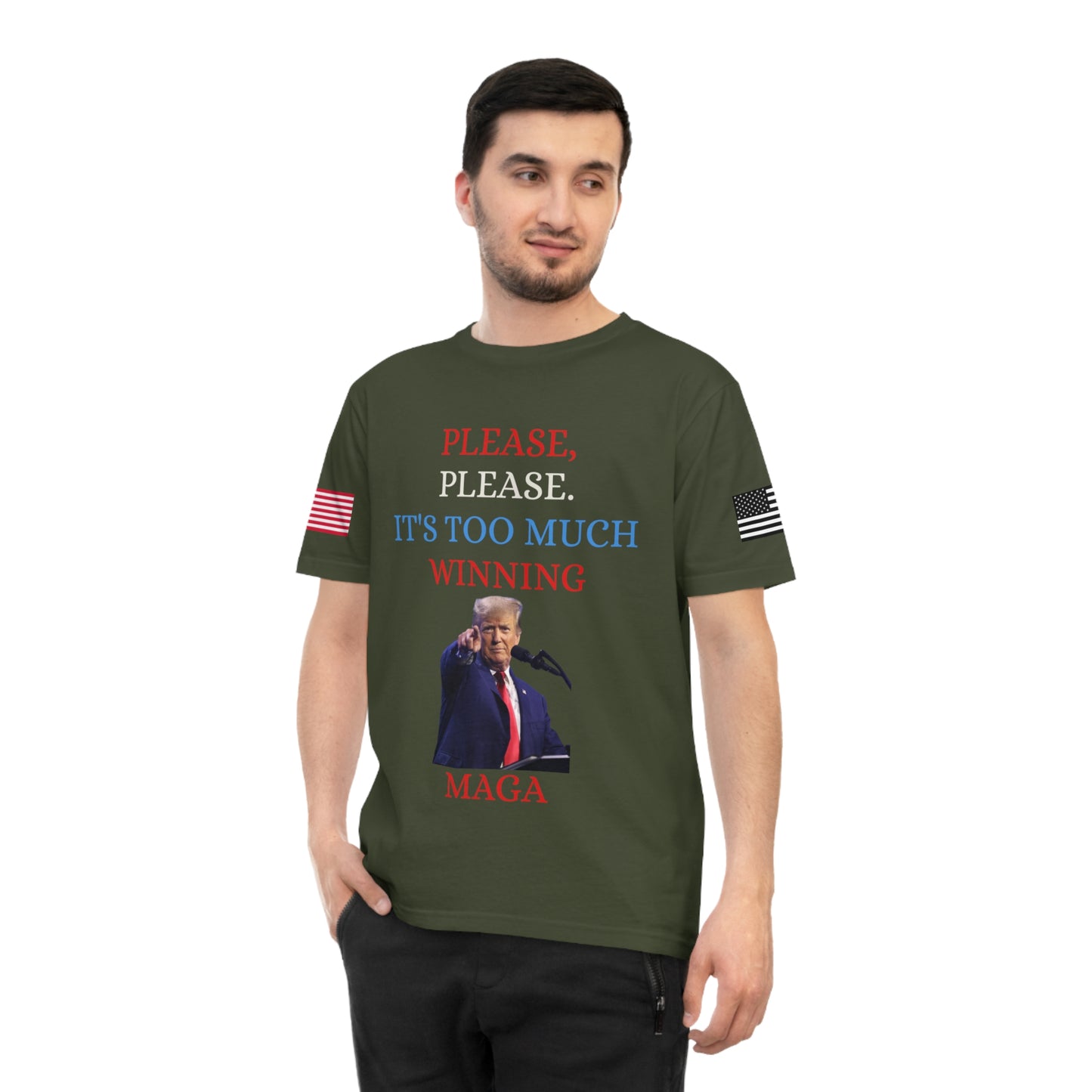 Too Much Winning Tee: Trump’s Signature Confidence _100% Organic Cotton