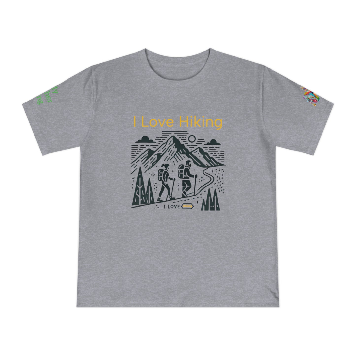 'I Love Hiking' (MHB EDITION)_100% Organic Cotton Unisex T-Shirt