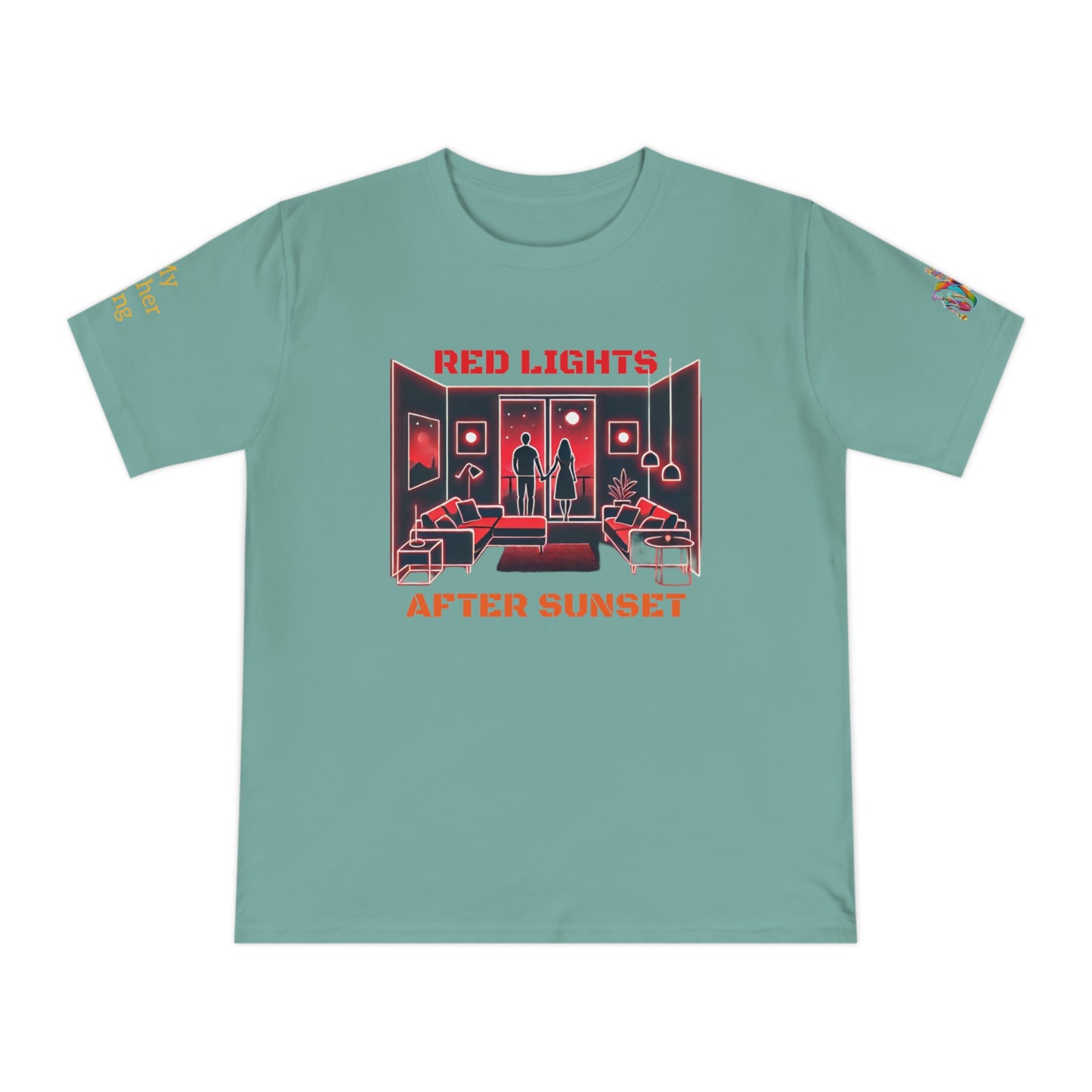 'Red Lights After Sunset' (MHB EDITION)_100% Organic Cotton T-Shirt