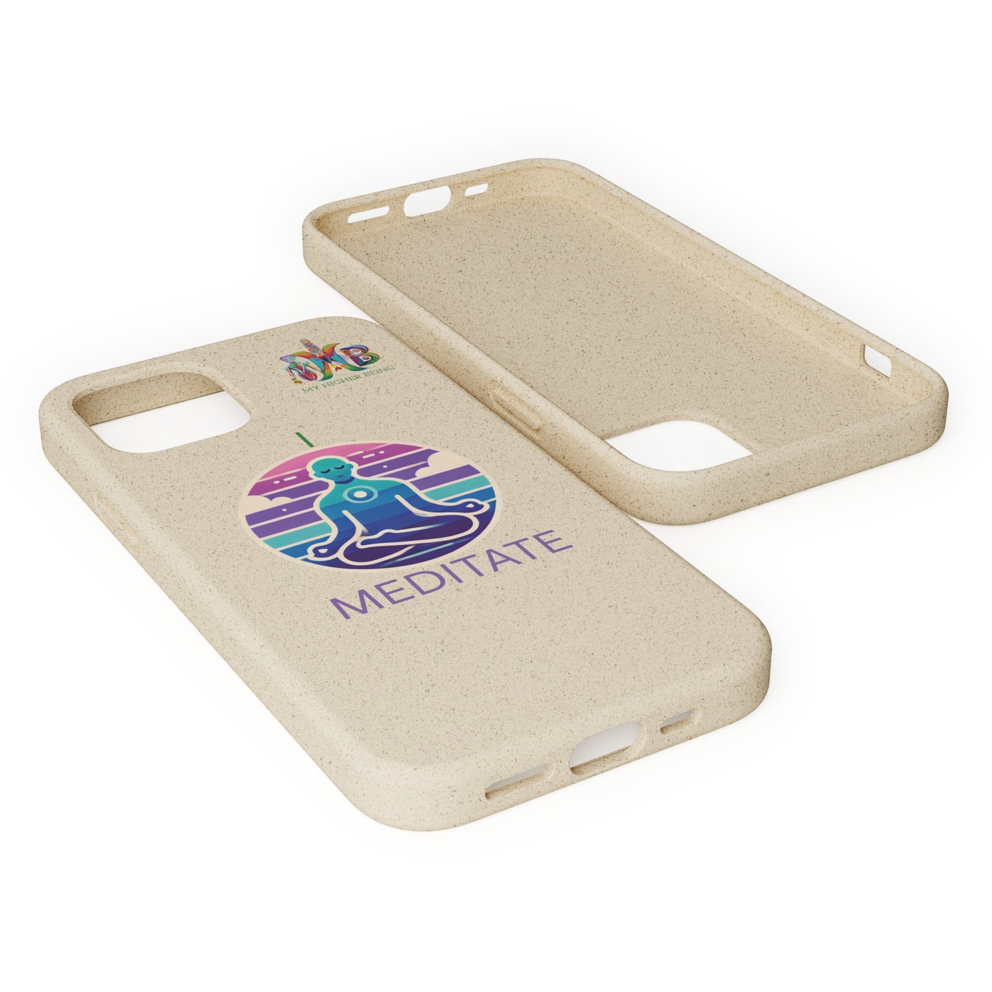 'I Meditate'_Plastic Free Biodegradable Phone Case