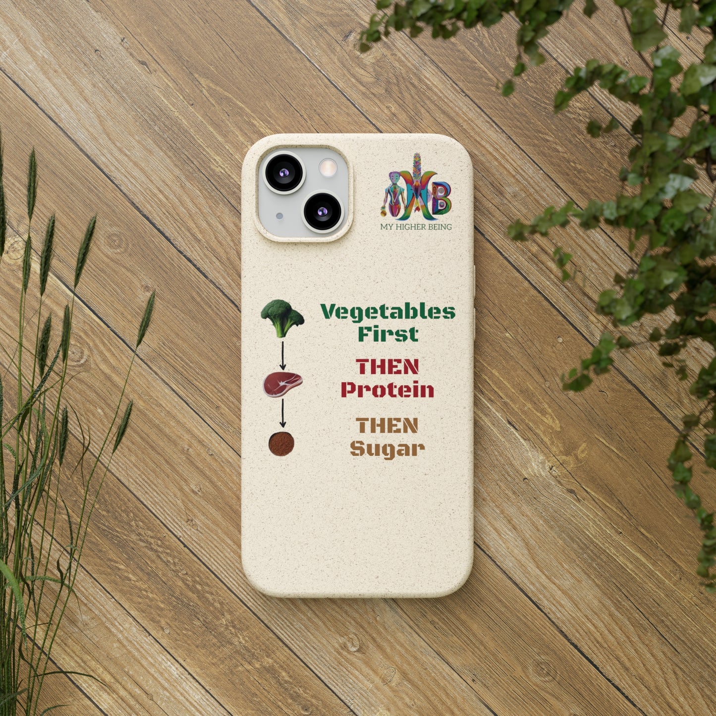 'Vegetables First'_Plastic Free Biodegradable Phone Case
