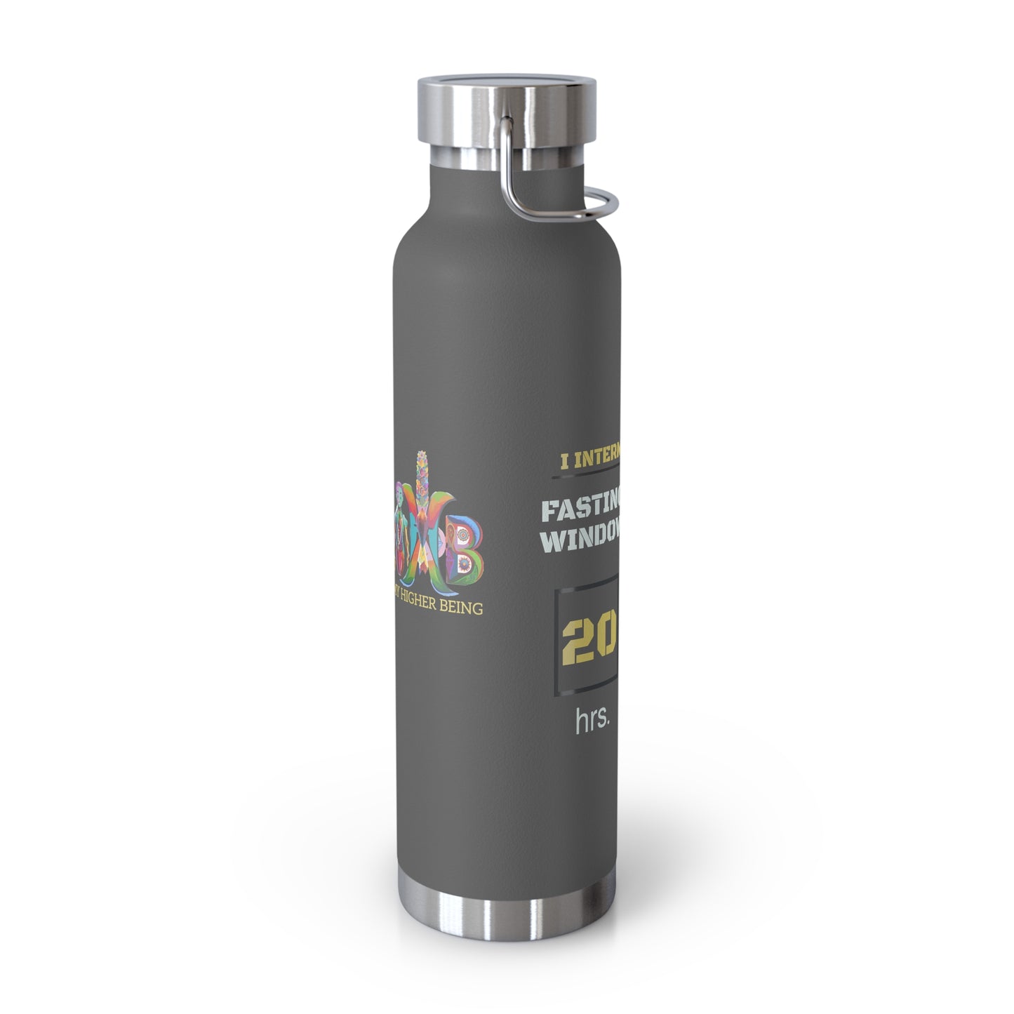 'I Intermittent Fast_20-4'_Copper Vacuum Insulated Bottle, 22oz
